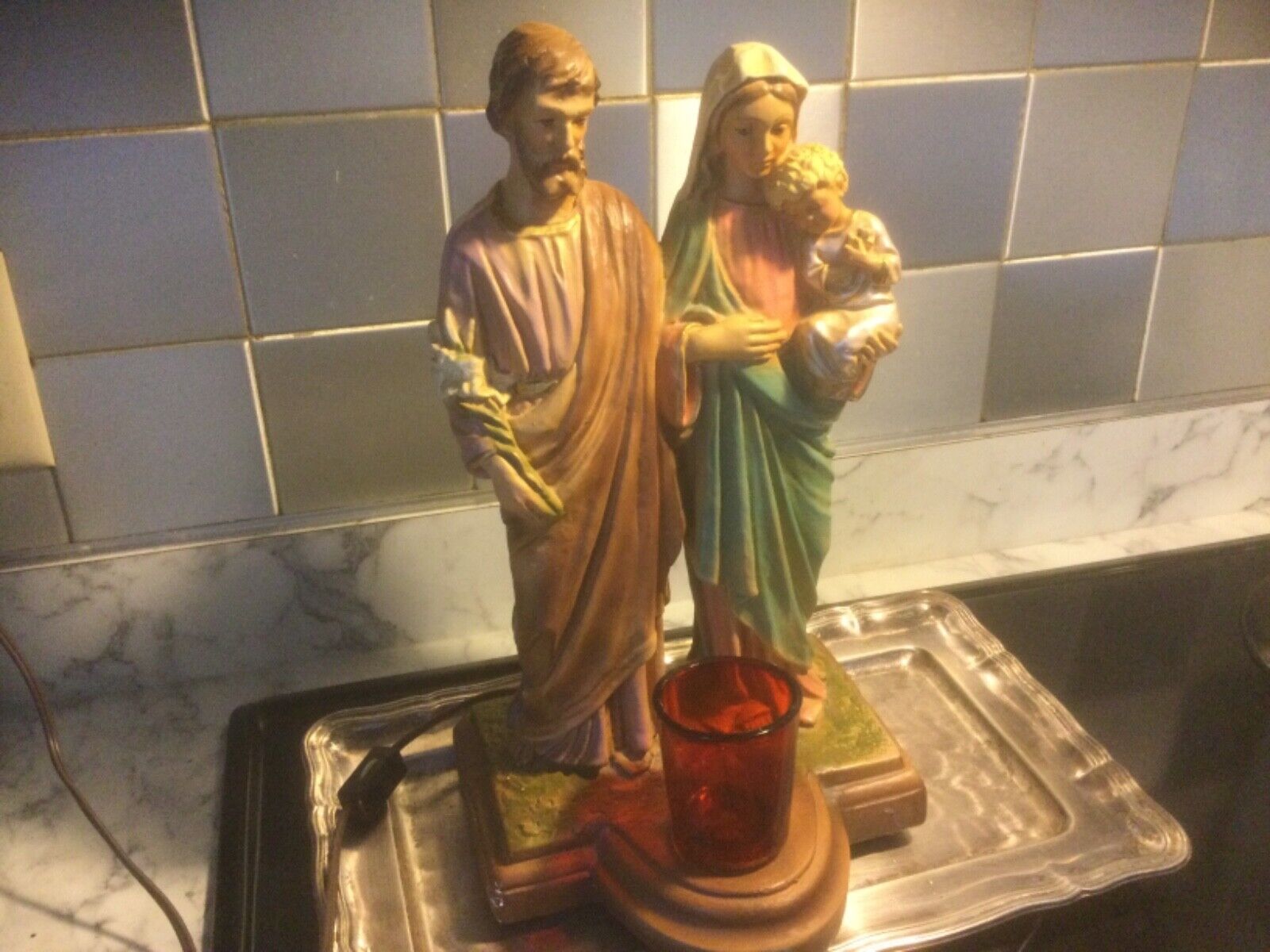 VTG.Lg. Holy Family Statue 14\