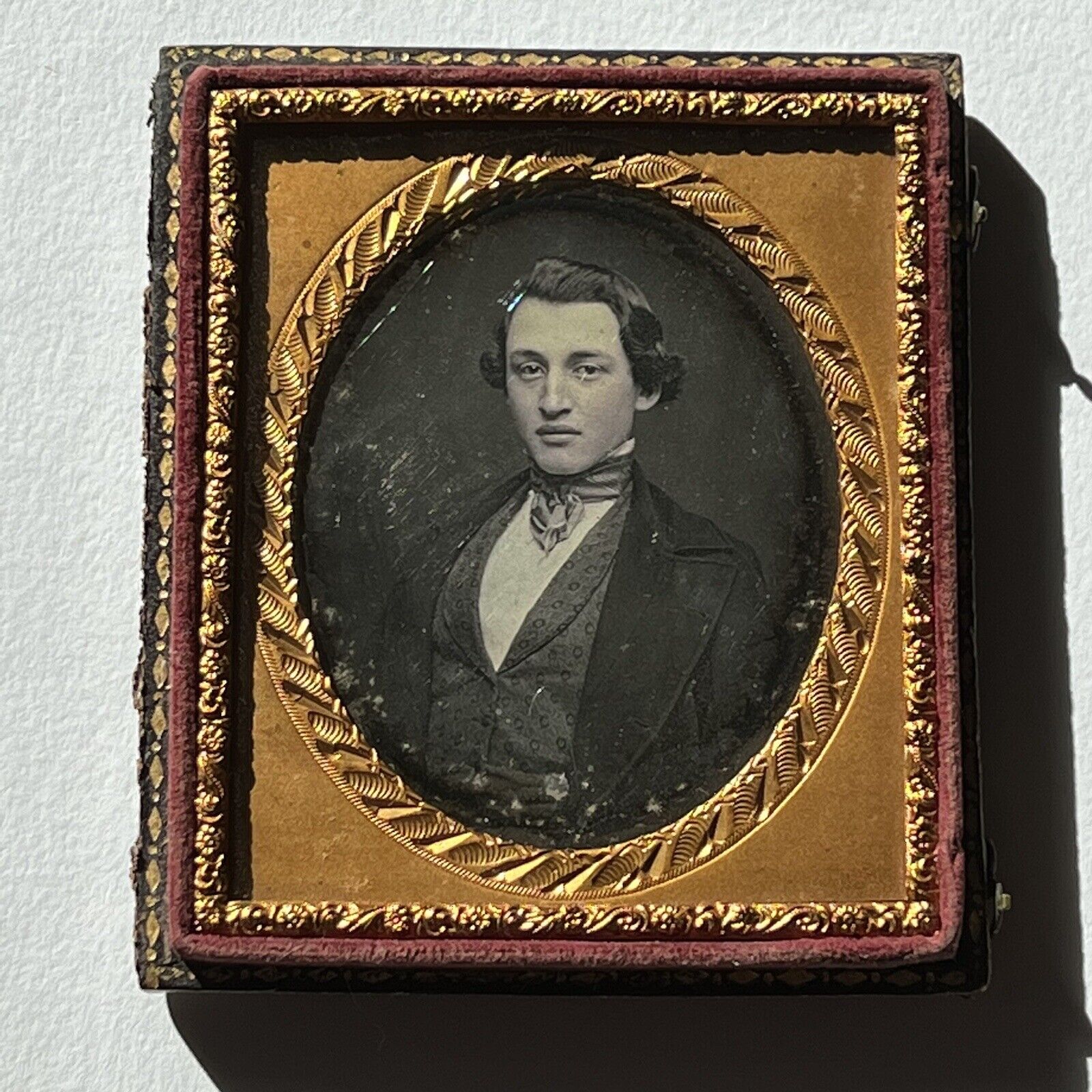 Antique Daguerreotype Photograph Very Dapper Handsome Young Man Gay Int