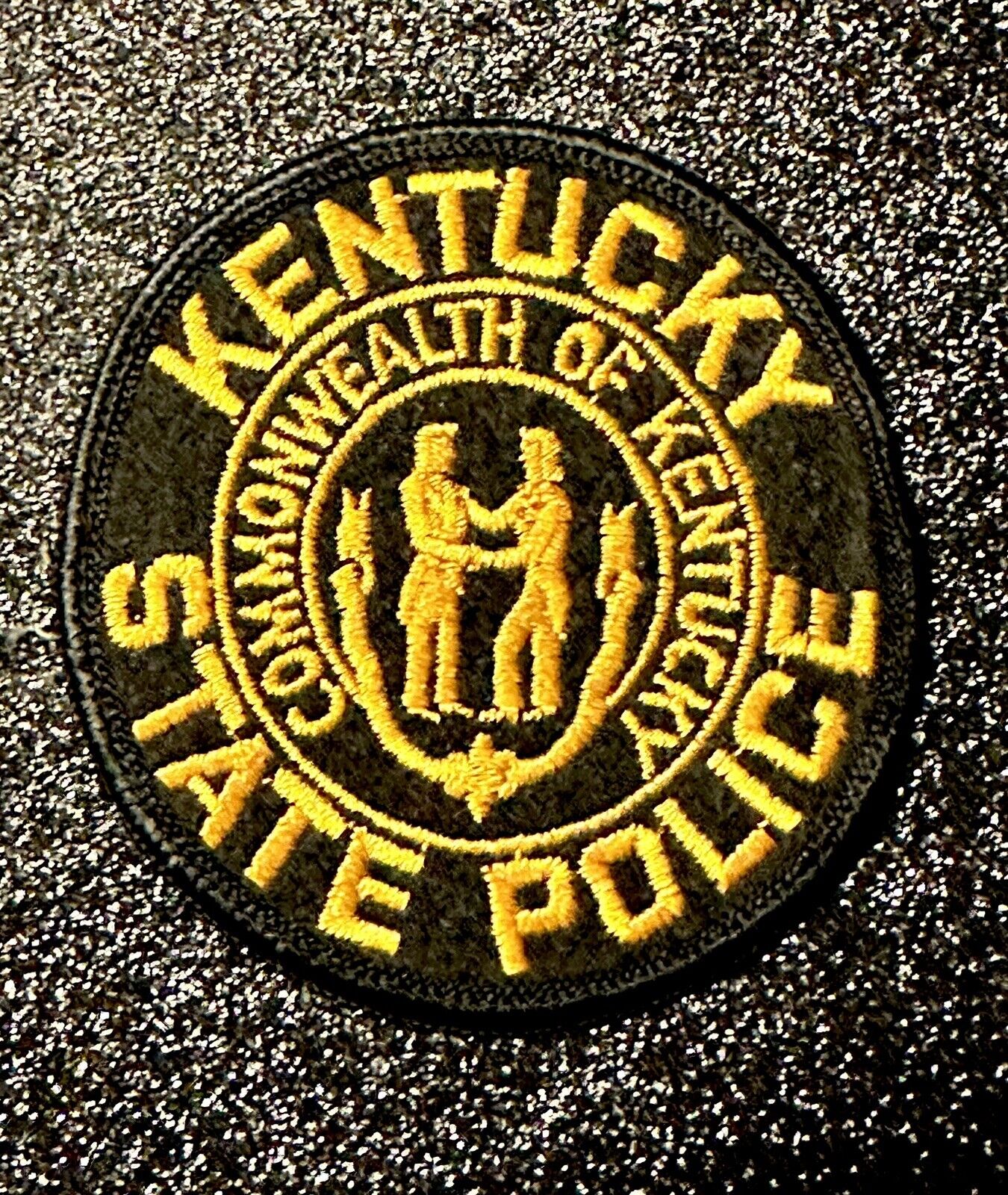 Kentucky State Police Patch Old Felt Cheese Cloth ~ Vintage ~ RARE