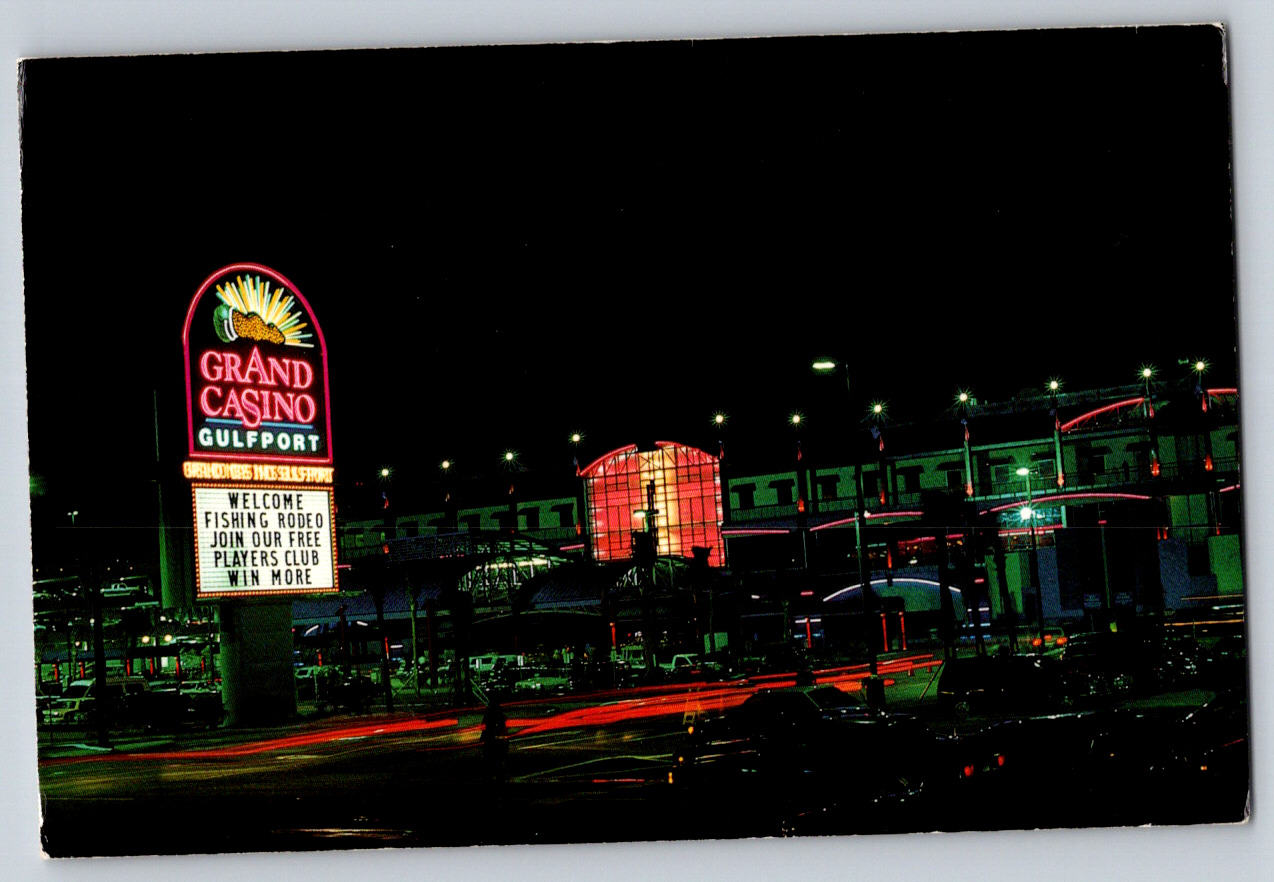 Postcard 4x6 Chrome - Grand Casino Gulfport TX