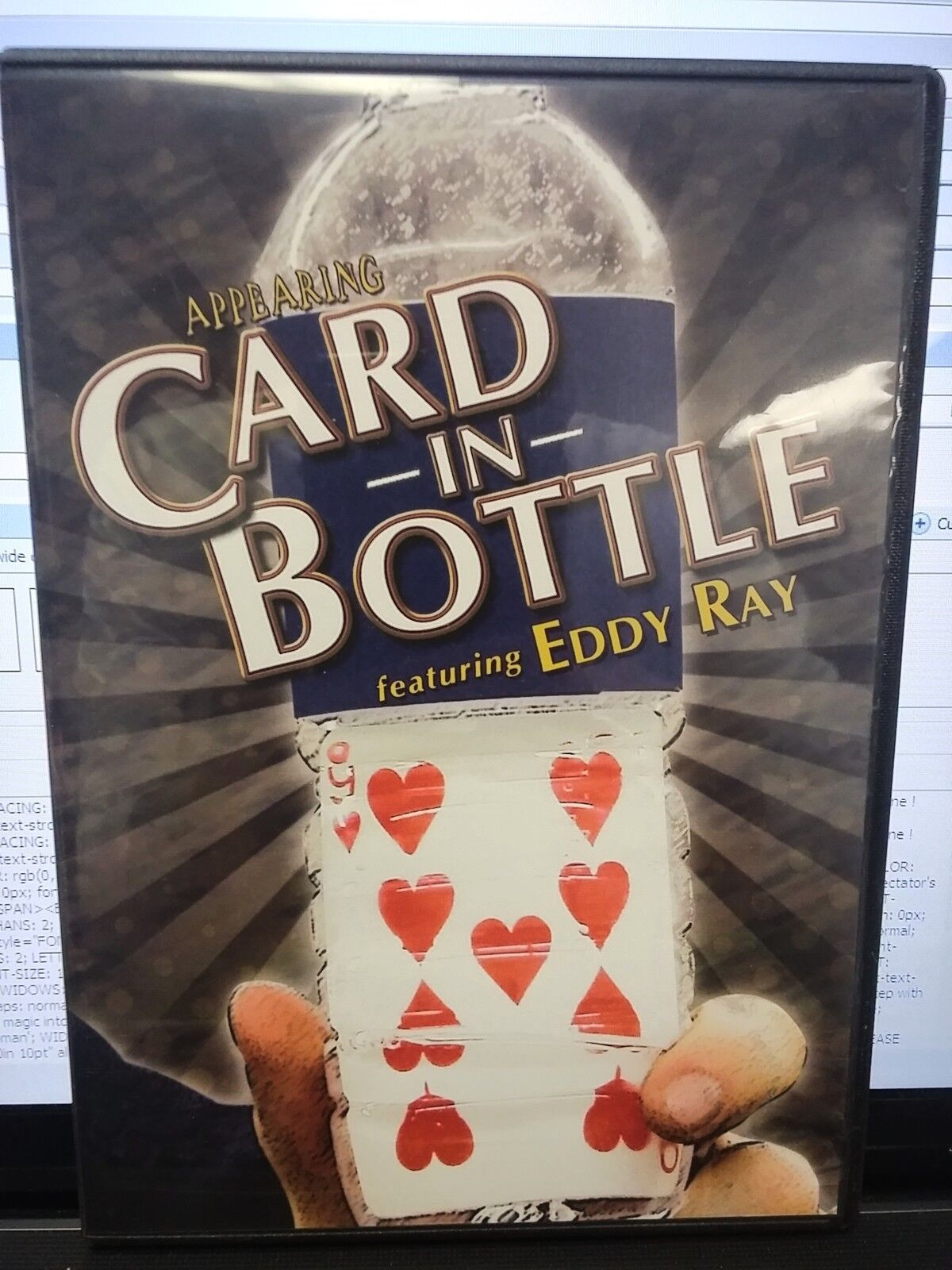 APPEARING CARD IN BOTTLE DVD FEATURING EDDY RAY