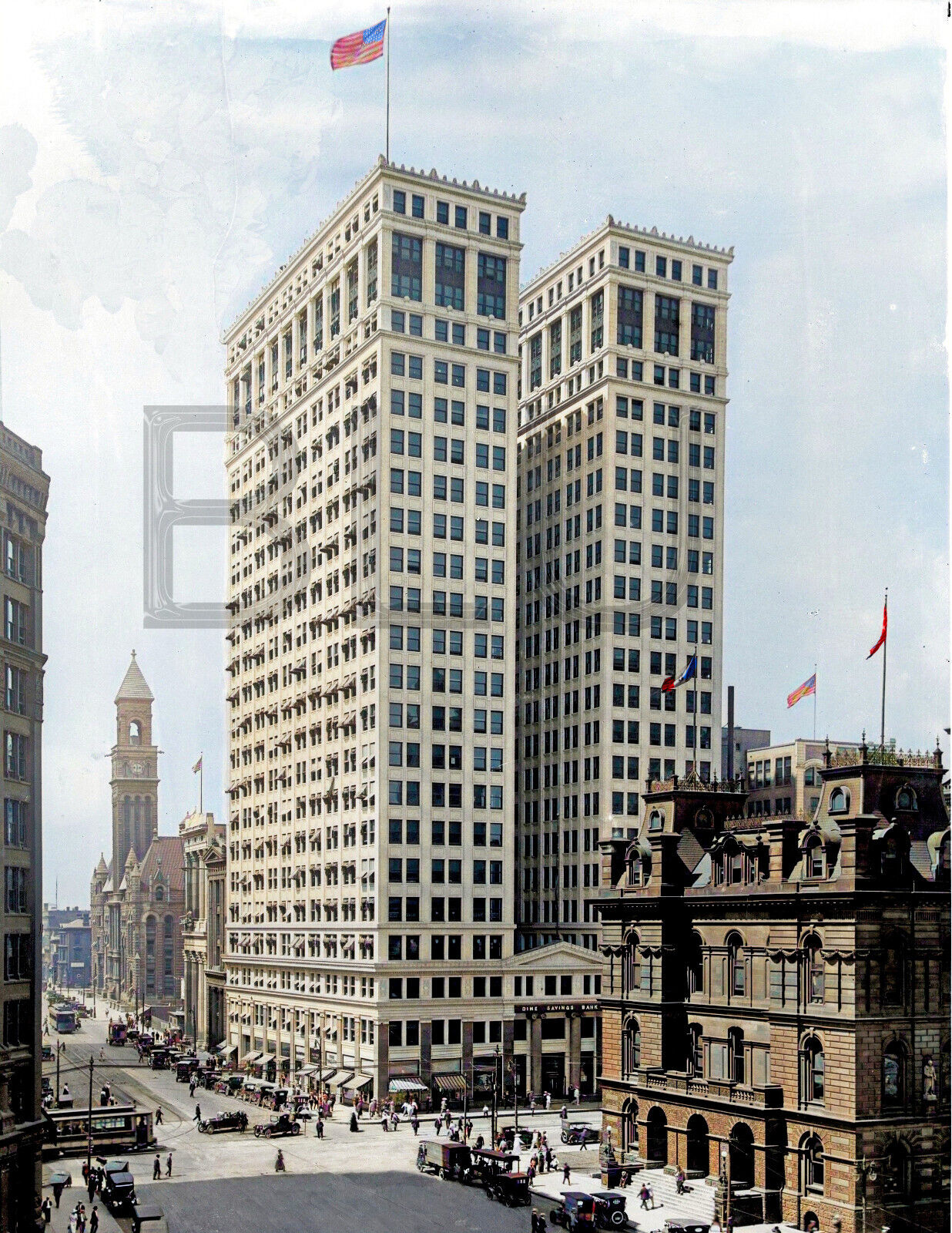 1912 Dime Savings Bank Detroit. 11 x 14\