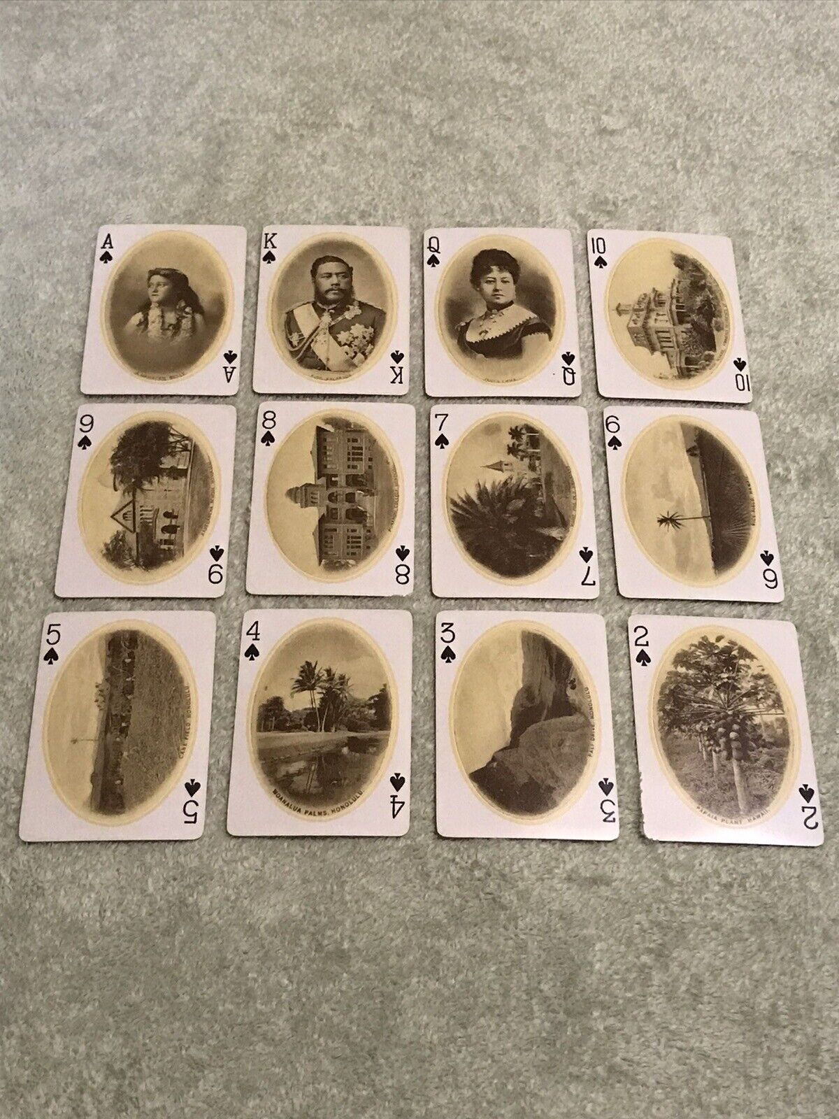 1910’s WALL NICHOLS CO HAWAIIAN SOUVENIR PLAYING CARDS NO DUKE KAHANAMOKU
