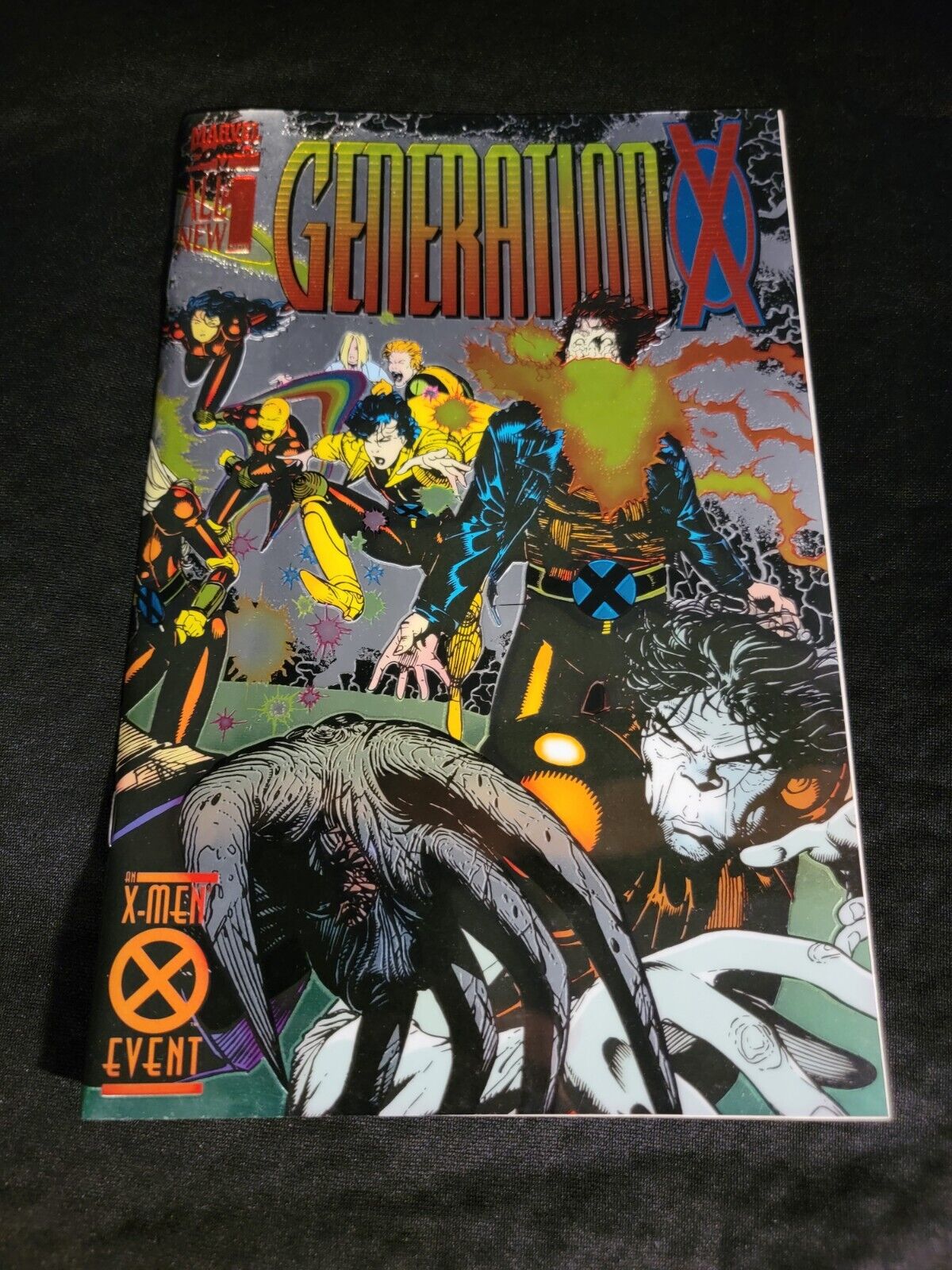 GENERATION X #1 Foil Wrap Around Cover 1994 First Appearance of Chamber
