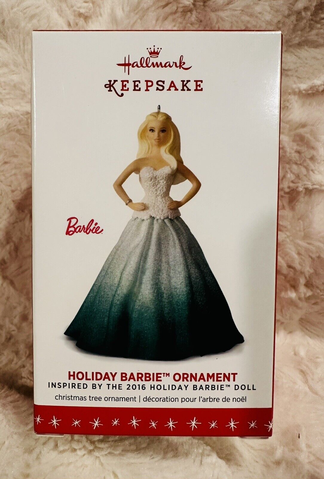 2016 Hallmark Keepsake Holiday Barbie Ornament