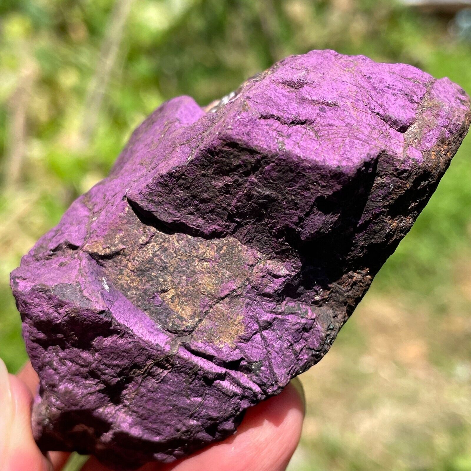 209g Namibia Natural Metallic Dark Purple Purpurite Piece Rough Rare Specimen
