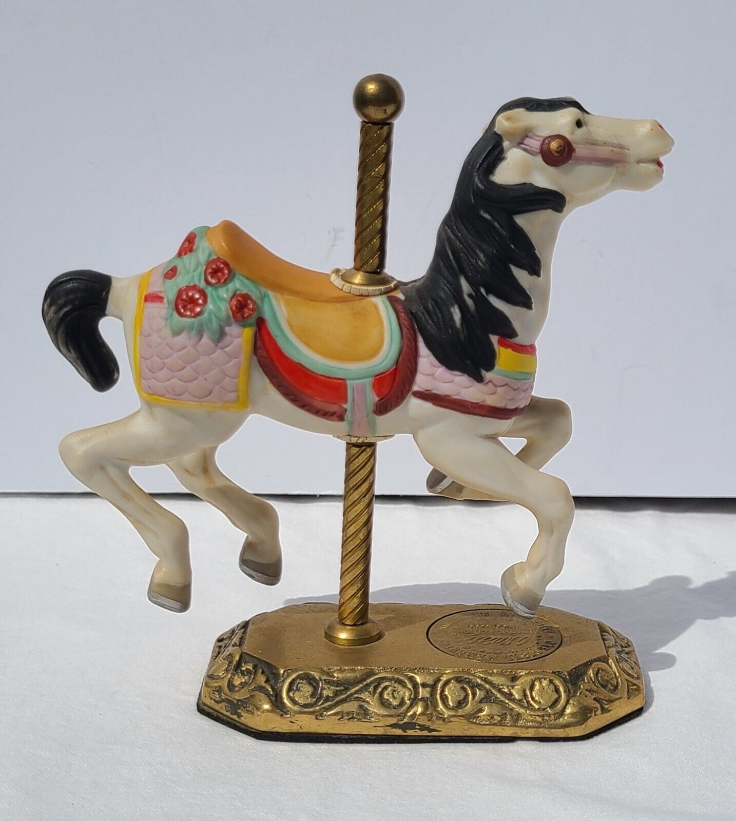 Vintage 1980\'s Willitts Carousel Horse Figurine Brass  1700/9500