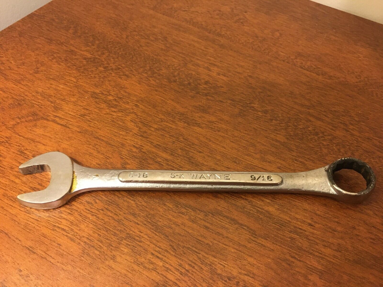S-K WAYNE 9/16 inch Combination Wrench C-18 12 point Made in USA
