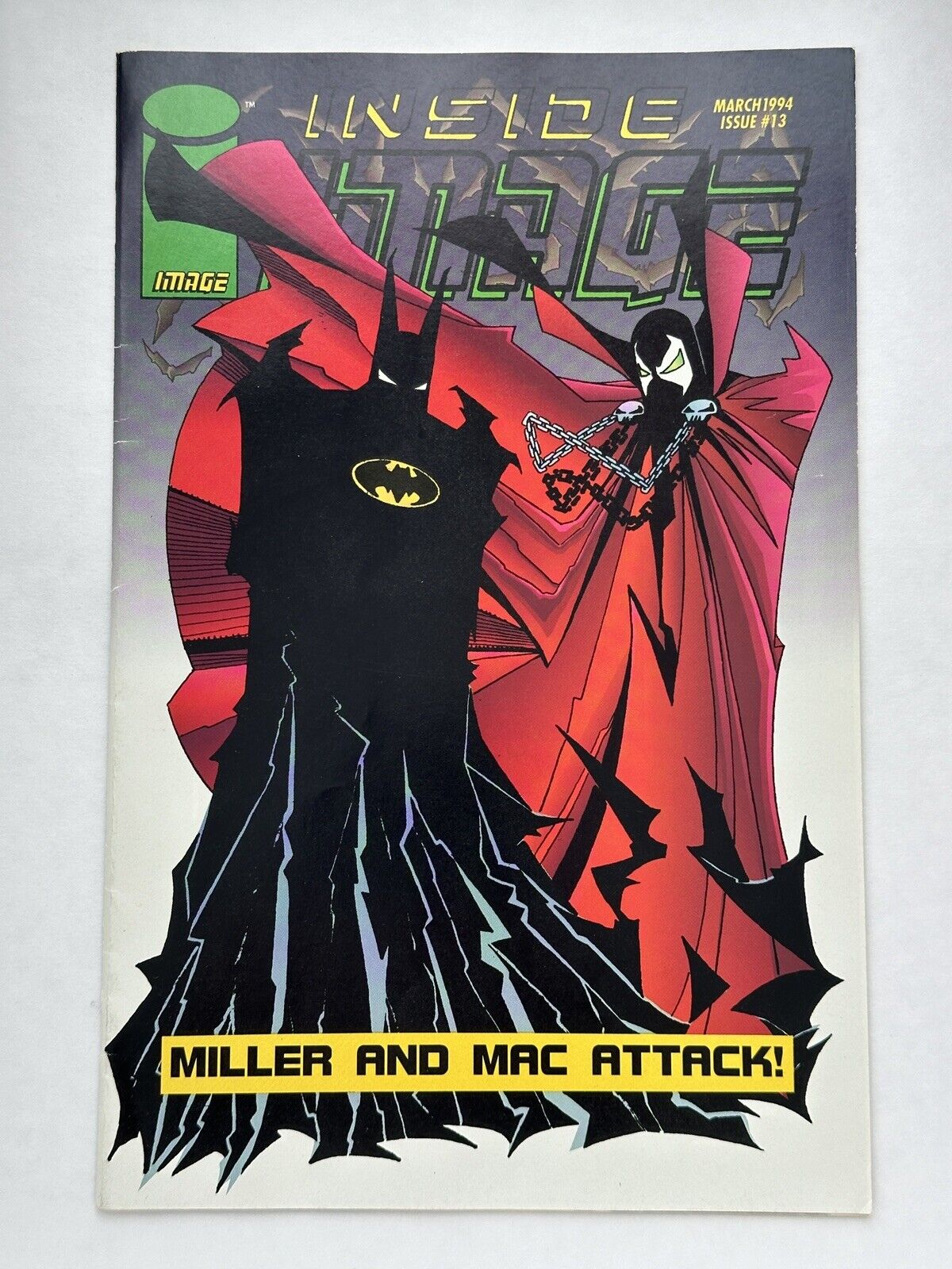 INSIDE IMAGE #13 MARCH 1994 BATMAN & SPAWN COVER & KINDRED ON THE BACK