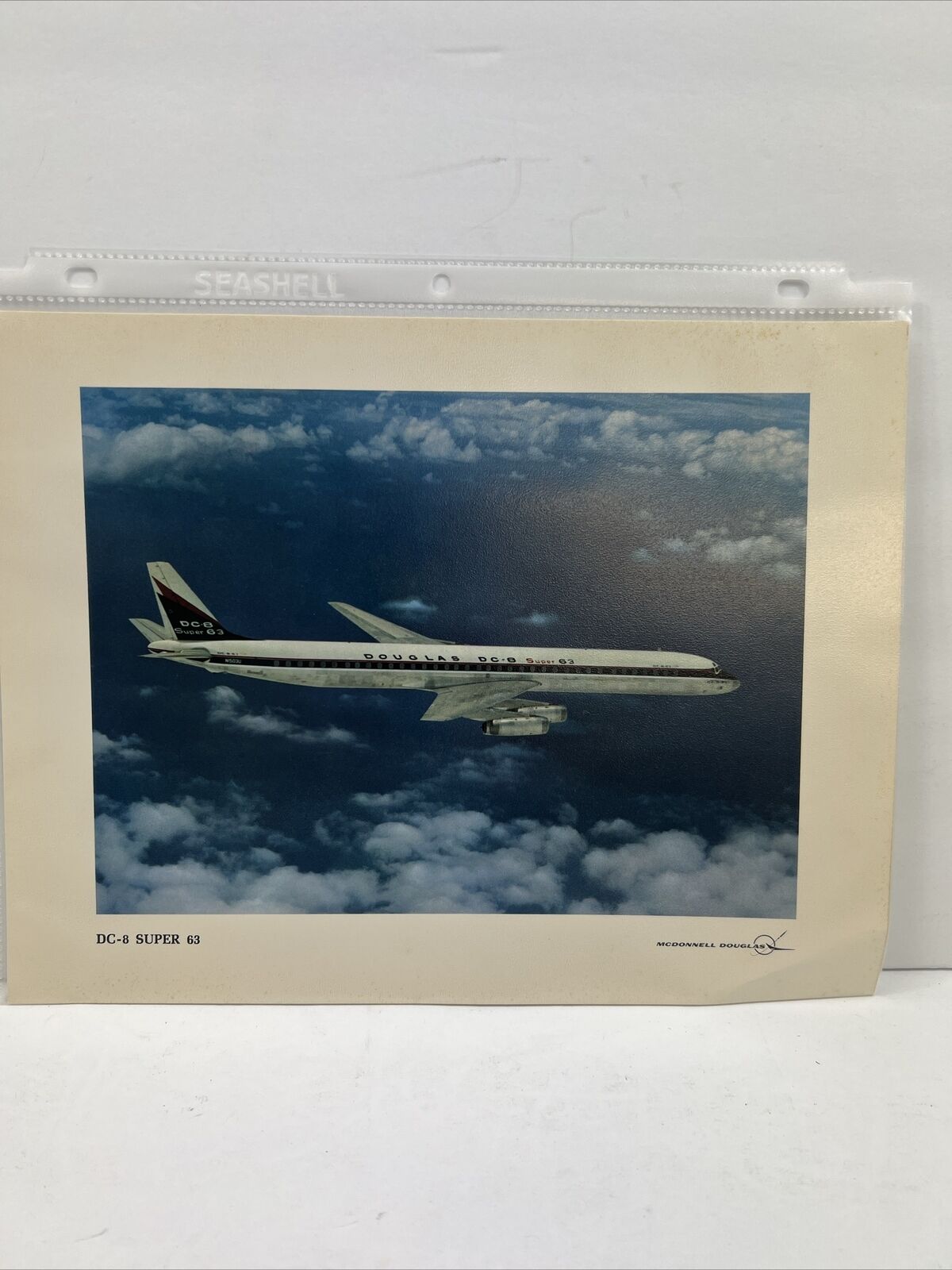 McDonnell Douglas’s DC-8 Super 63 11x8.5 Picture/Print. Description On Back