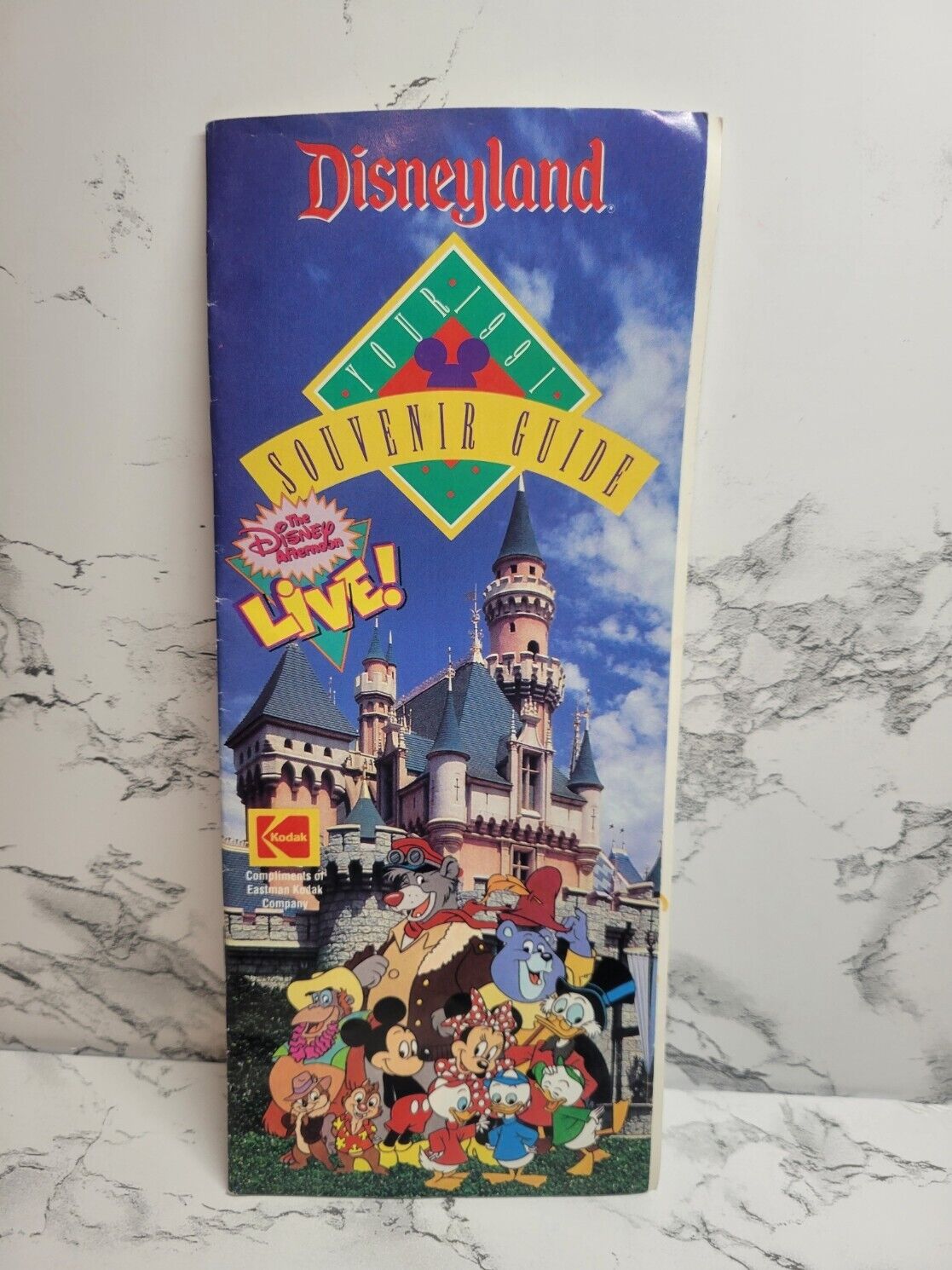 Vintage 1991 Disneyland Souvenir Book Guide Kodak Map Live Collectors Item