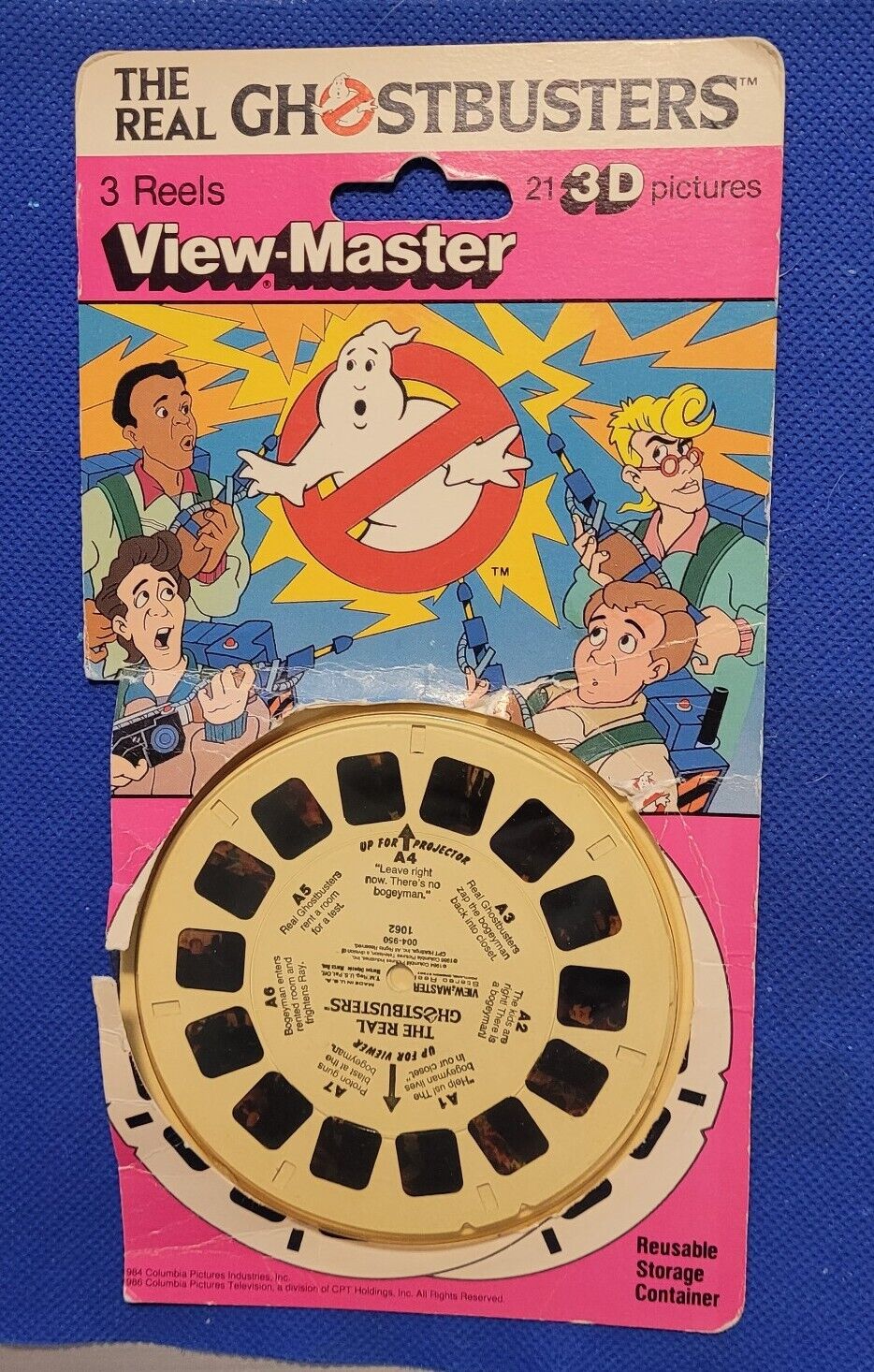 The Real Ghostbusters Cartoon TV Show view-master Reels 3 reel Blister Pack open