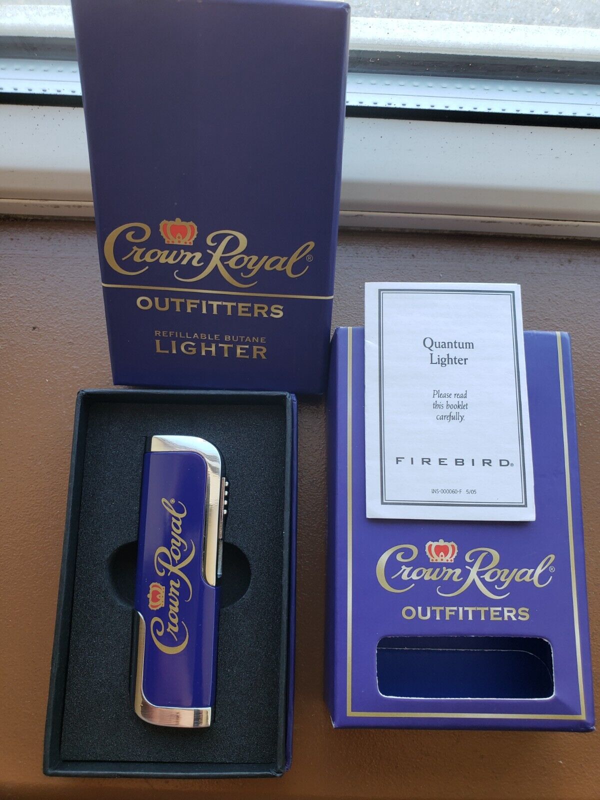 Crown Royal Outfitters Refillable Butane Lighter NEW NIB