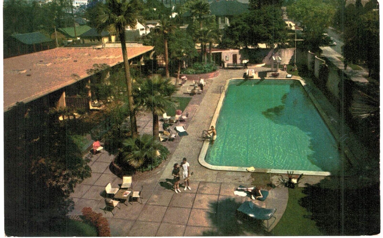 Los Angeles Town House Swimming Pool UNUSED 1960 CA 