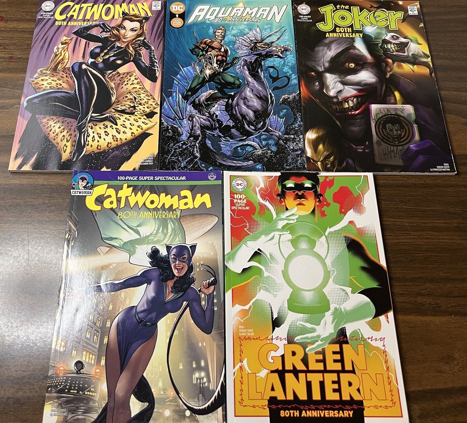 Set of 5 DC Comics - 80th Anniversary - 100 Page Super Spect. Catwoman x2 Joker