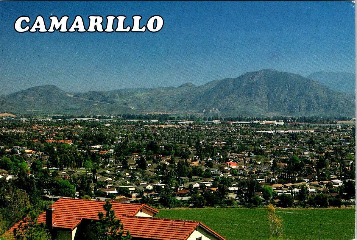Camarillo CA California CITY & HOMES BIRD'S EYE VIEW Ventura County 4X6 Postcard