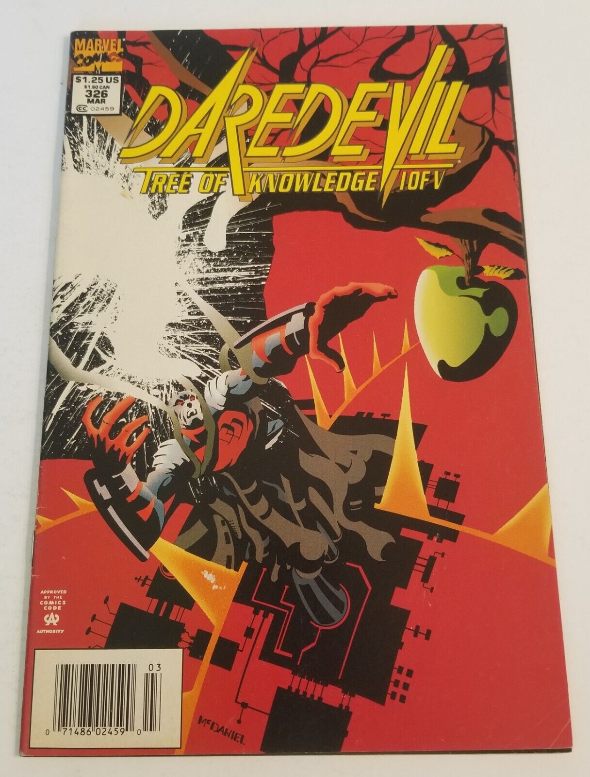 Daredevil #326 Newsstand (1964-1998) Marvel