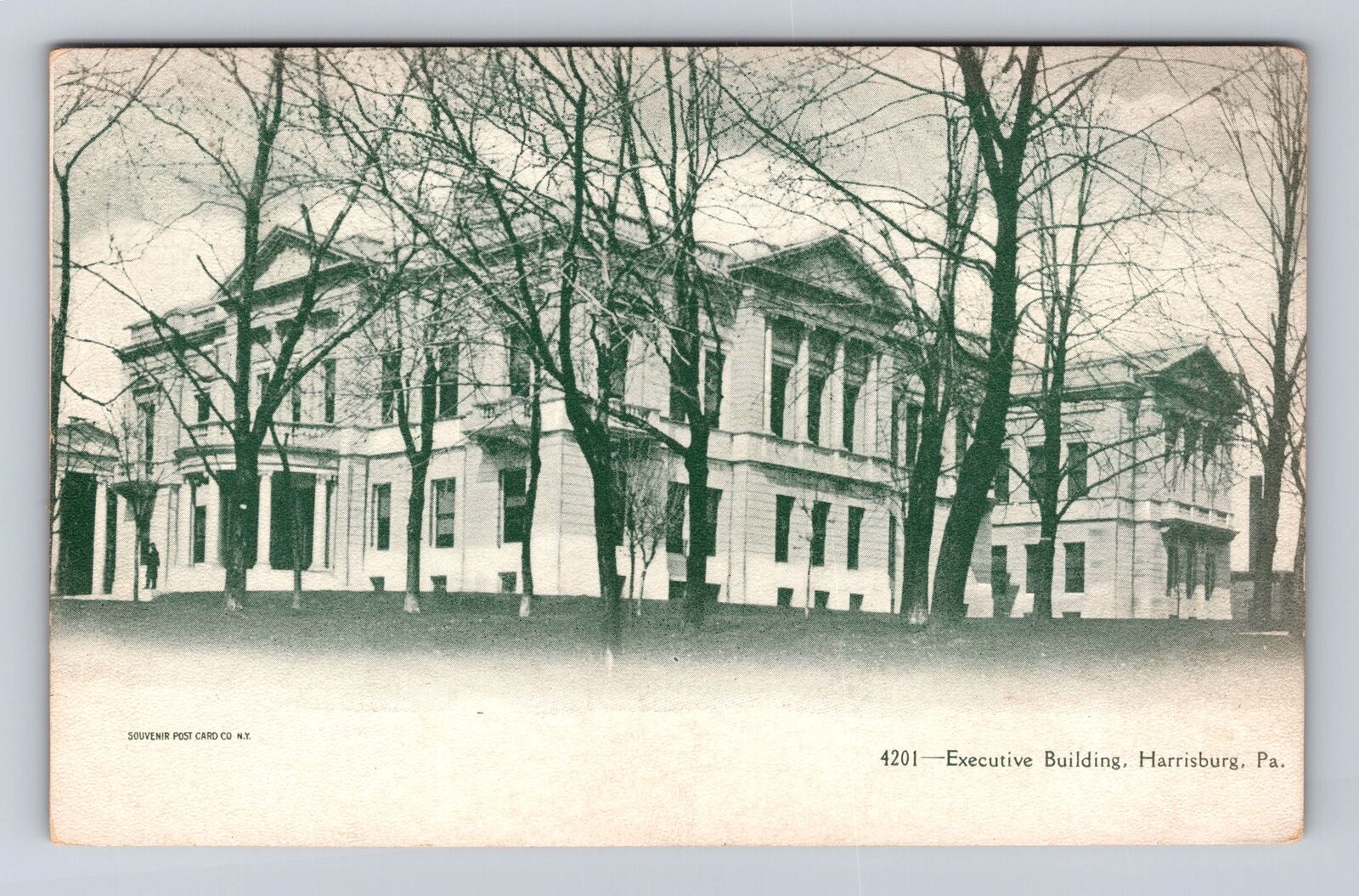 Harrisburg PA-Pennsylvania, Executive Building, Antique, Vintage Postcard