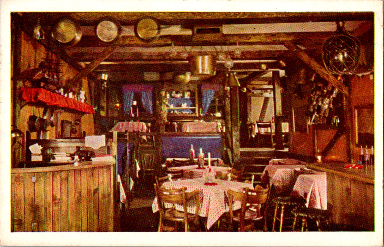 Vintage 1953 View Cape Cod Room The Drake Restaurant Chicago IL Postcard Ohlson