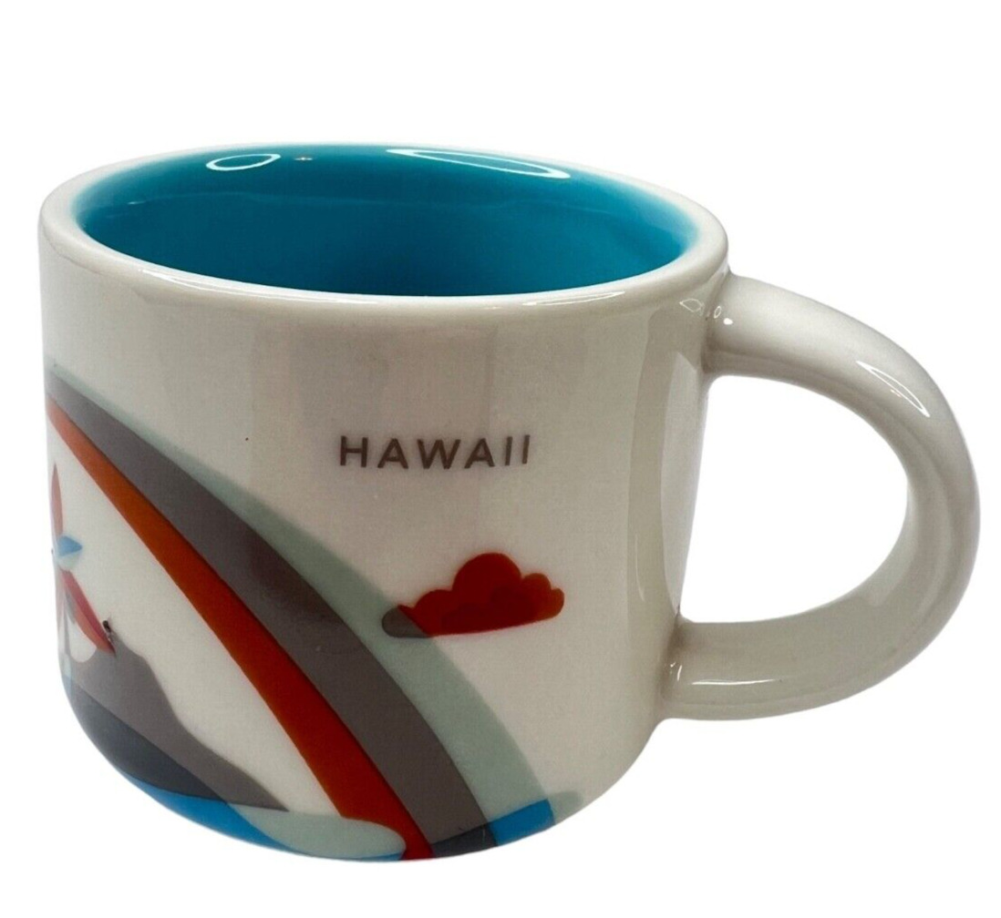 Starbucks HAWAII 2017 You Are Here 2 OZ YAH Collection Espresso Cup Used No Box