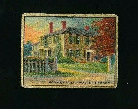 1910-11 T69 Helmar Historic Homes Home of Ralph Waldo Emerson concord ma