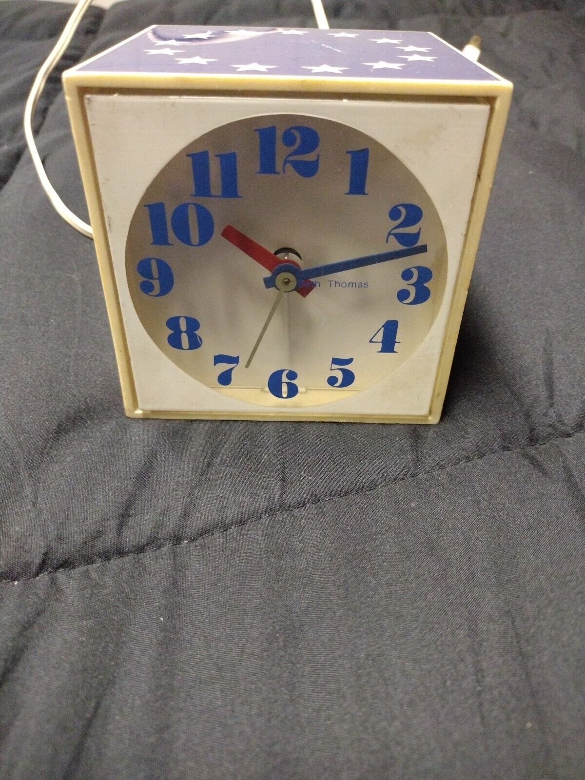 Vintage Seth Thomas American Flag Clock, Fully Functional, 1885-1913