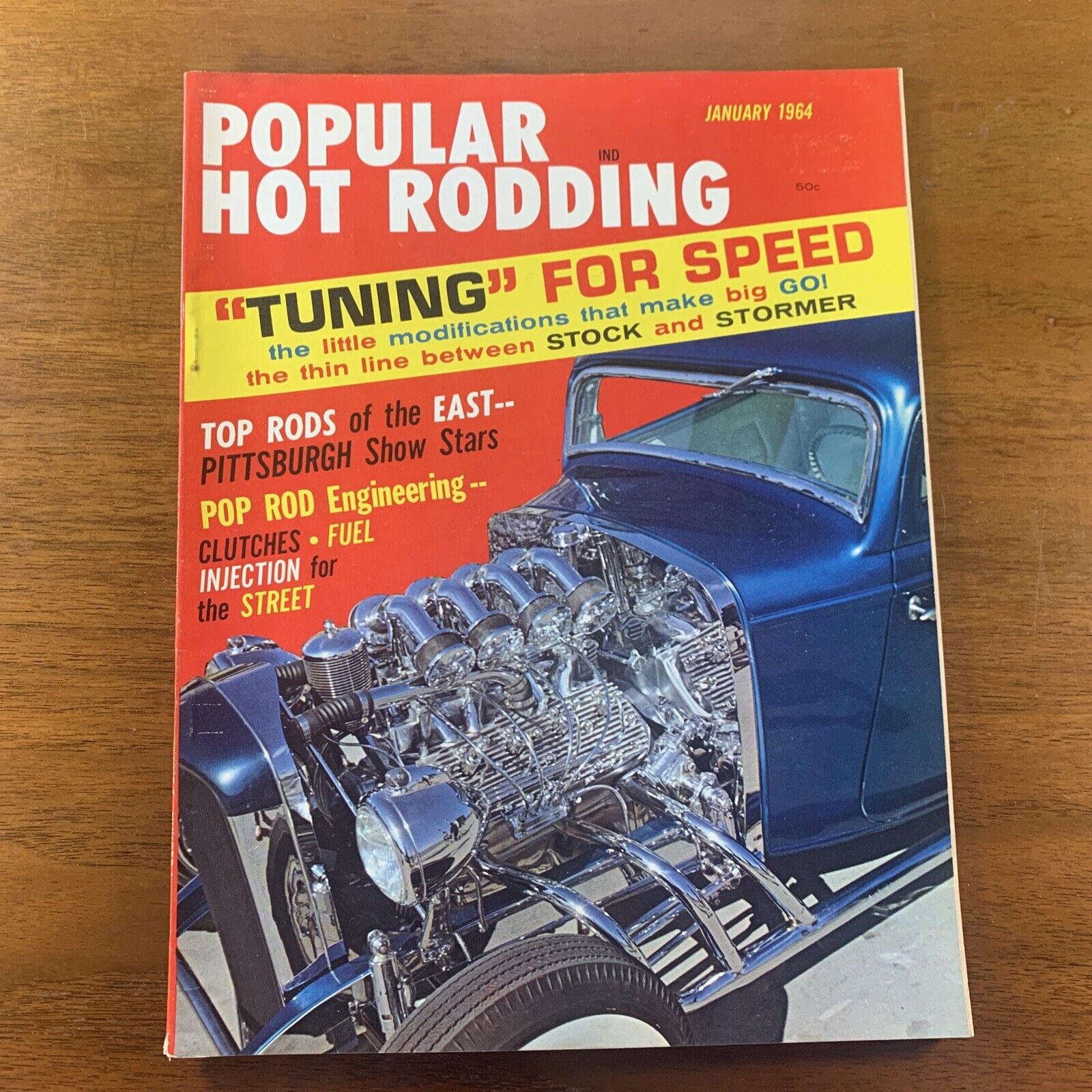 Popular Hot Rodding Magazine January 1964 Mercury 1948 Excellent Condition