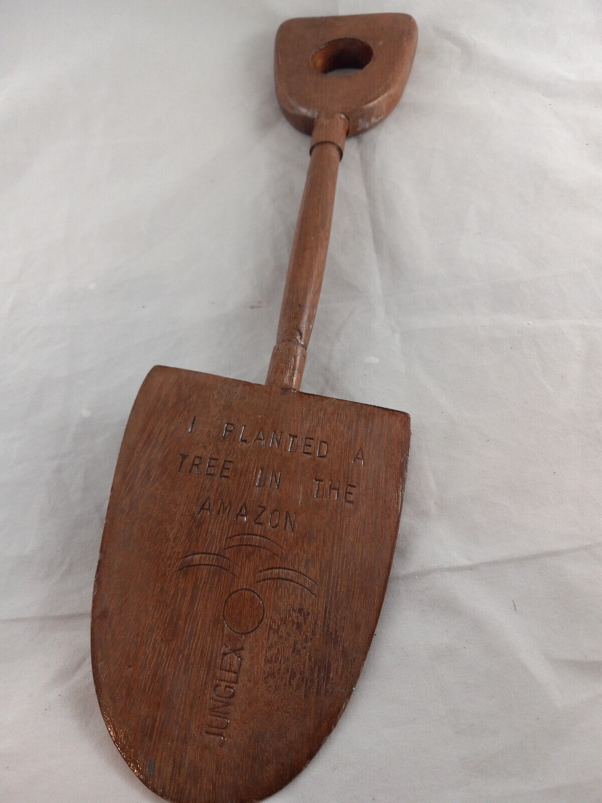Amazon Forrest Souvenir Original hand carved wood shovel I planted a tree in the