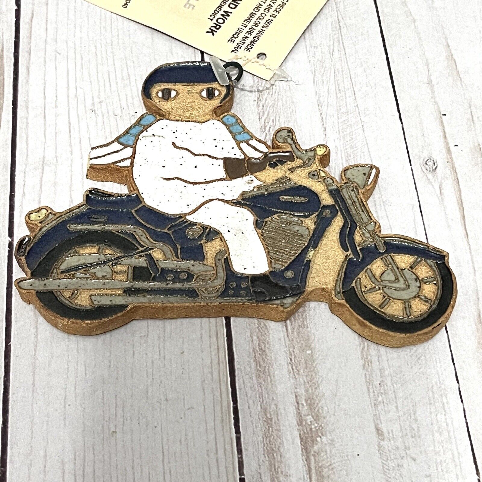 St. Andrew’s Motorcycle Handmade Ceramic Angel 1981