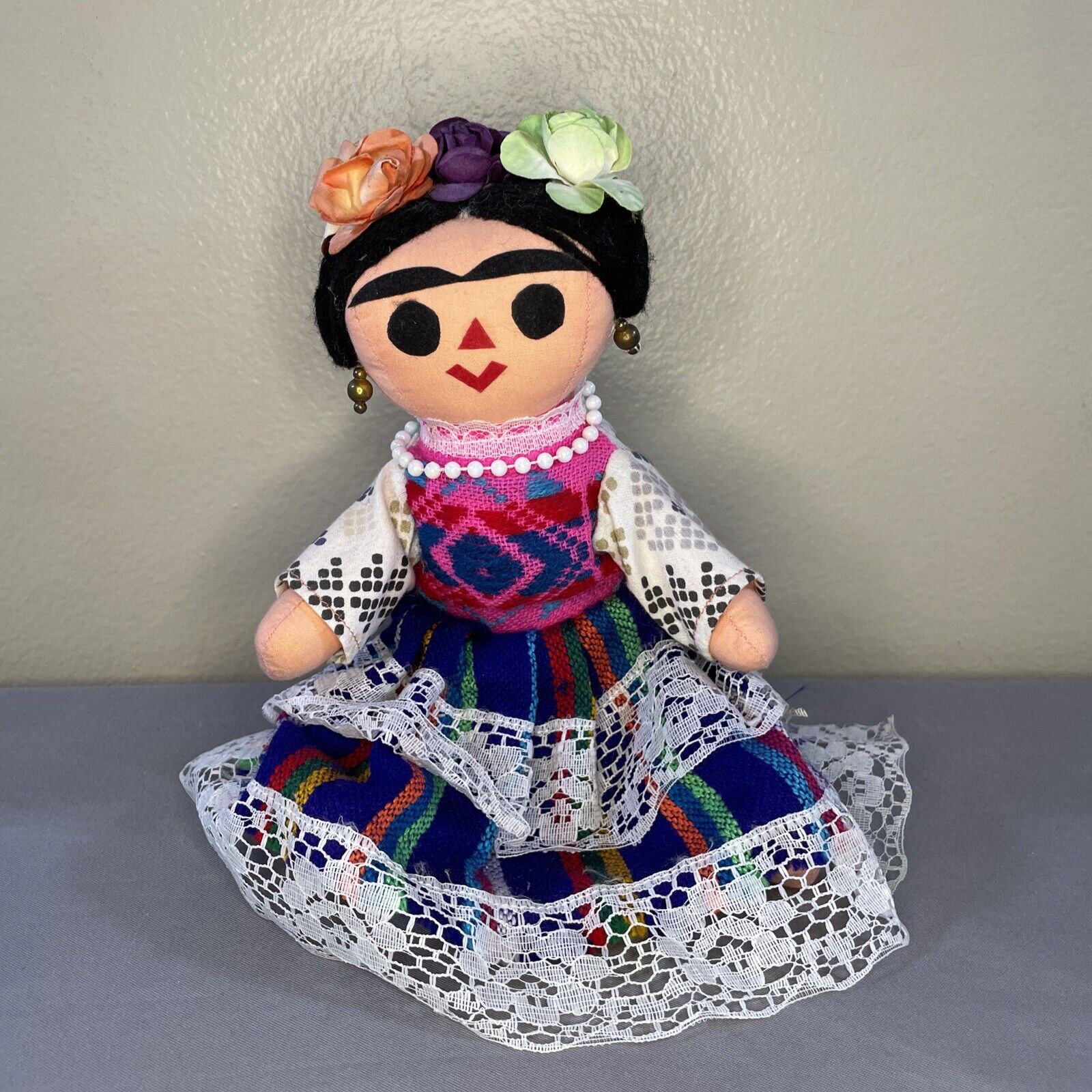 Authentic Mexican Rag Doll  Handmade 9”