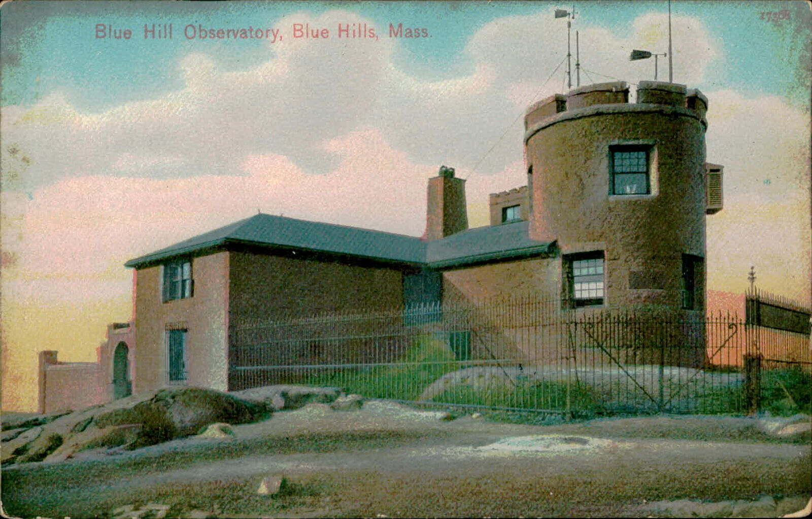 Postcard: Blue Hill Observatory, Blue Hills, Mass.