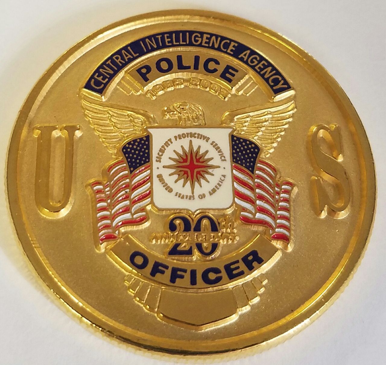 CIA Central Intelligence Agency Security Protective Service Police 20th Anniv