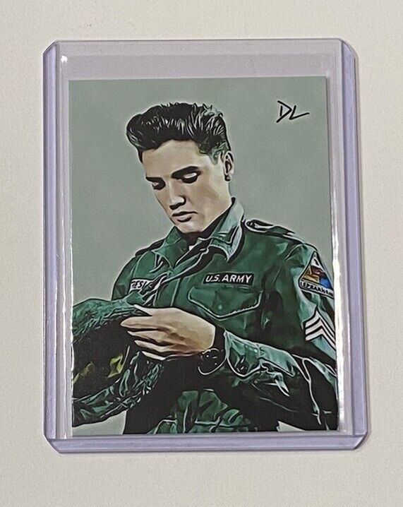 Elvis Presley Limited Edition Artist Signed United States Army Trading Card 1/10