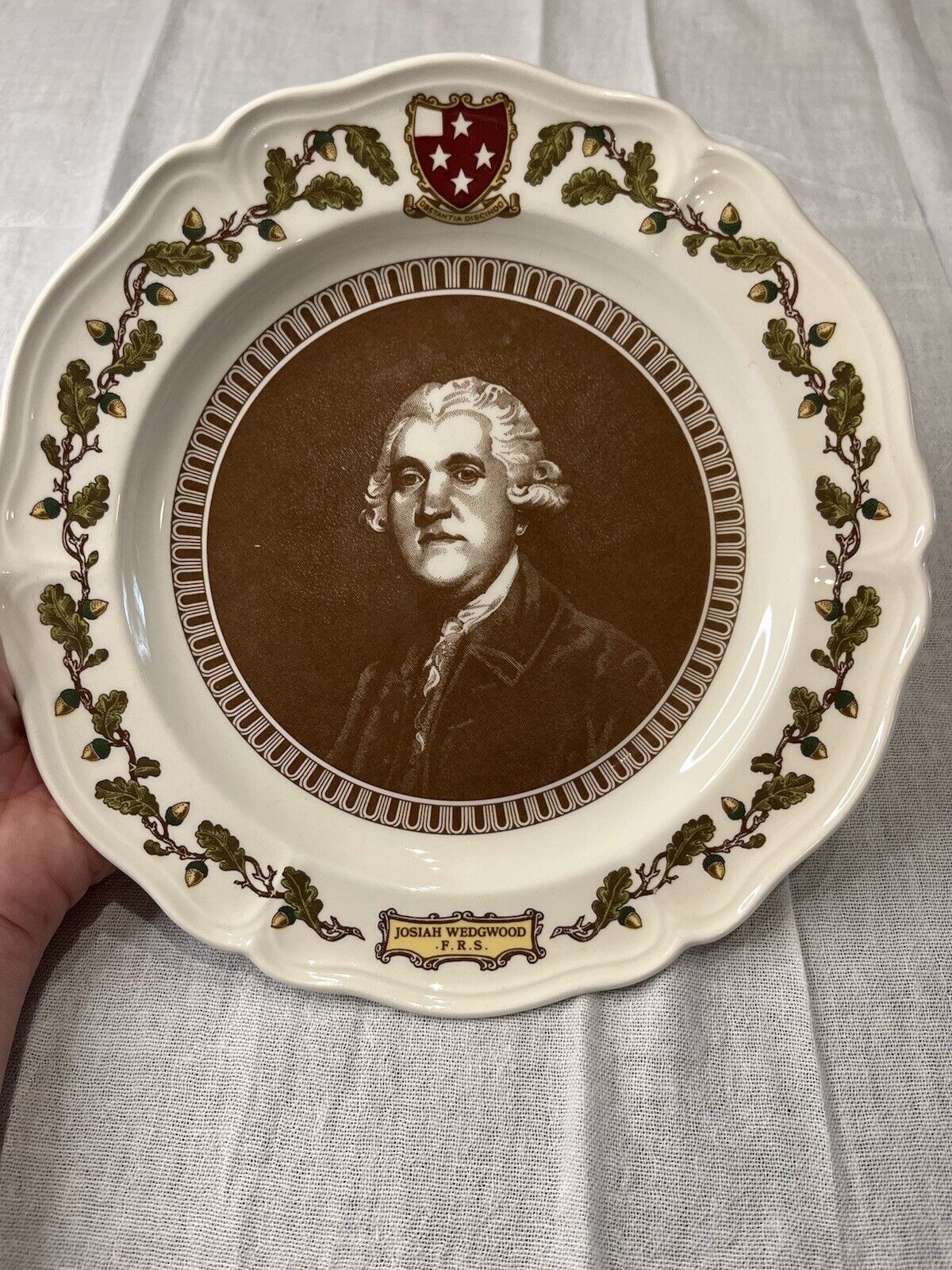 Vintage Josiah Wedgwood 250th Anniversary Of His Birth Ltd. Ed. Collector Plate