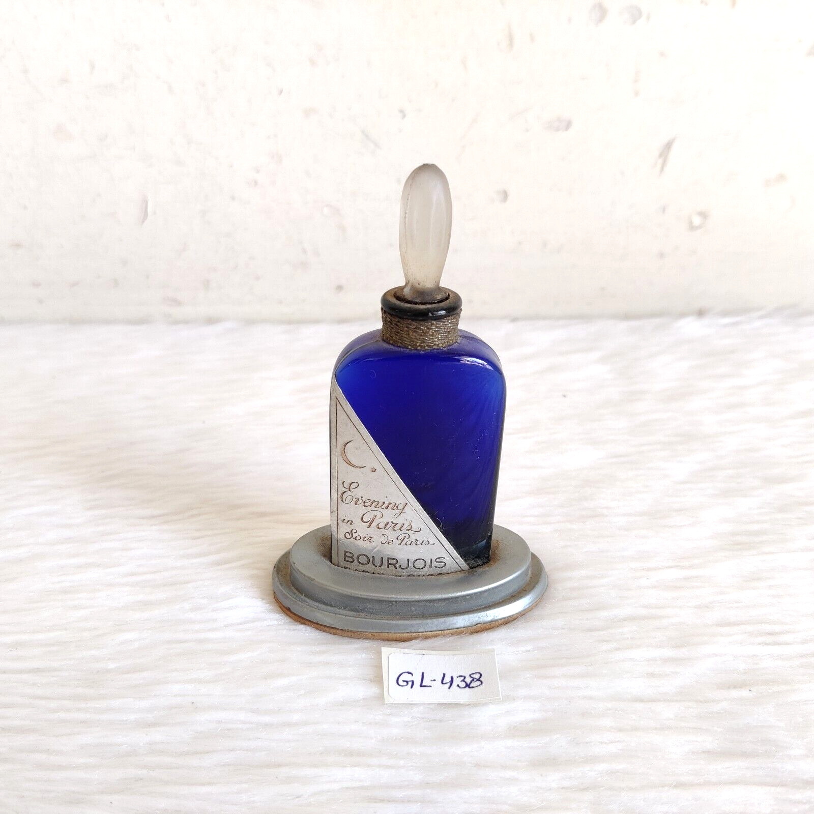 1940s Vintage Evening In Paris Bourjois Perfume Bottle Empty London Rare GL438