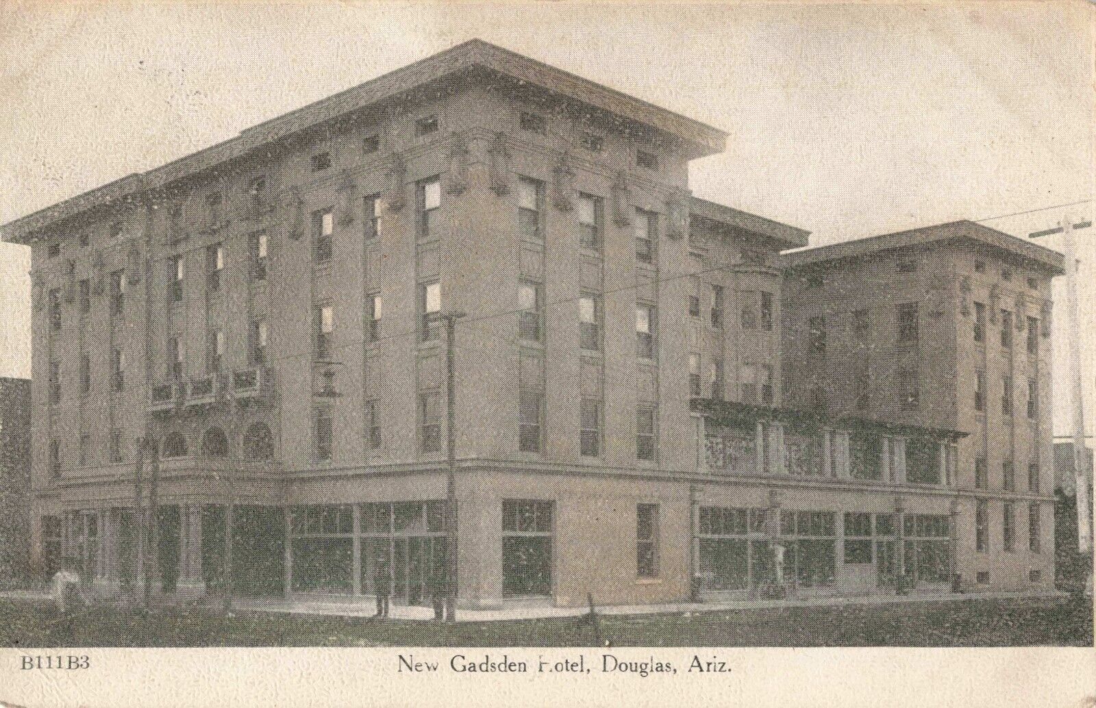 New Gadsden Hotel Douglas Arizona AZ c1908 Postcard