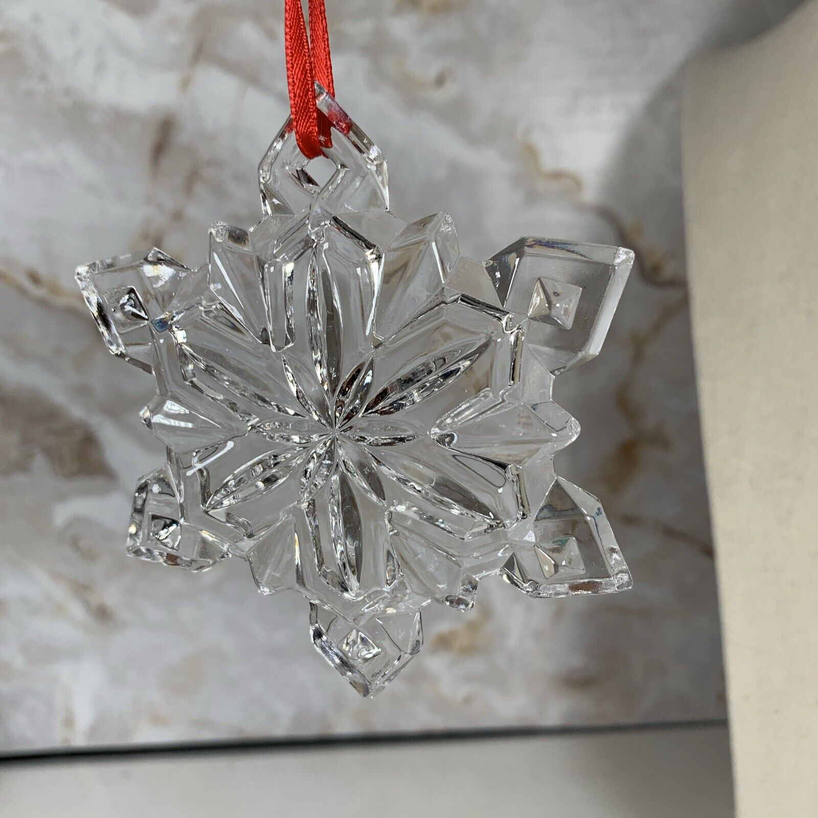 Mikasa Crystal Germany Snowflake Ornament 3.5\