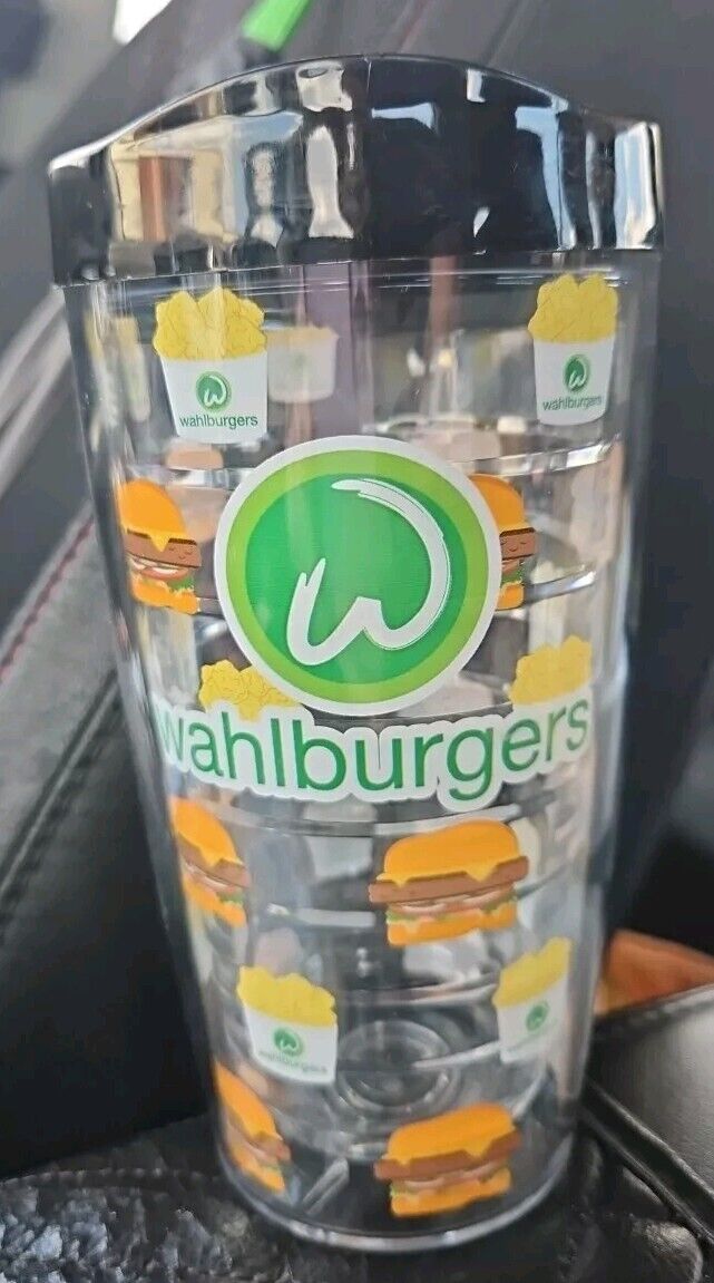 Donnie & Mark Wahlburgers Burger and Tots 16 Oz tumbler Clear