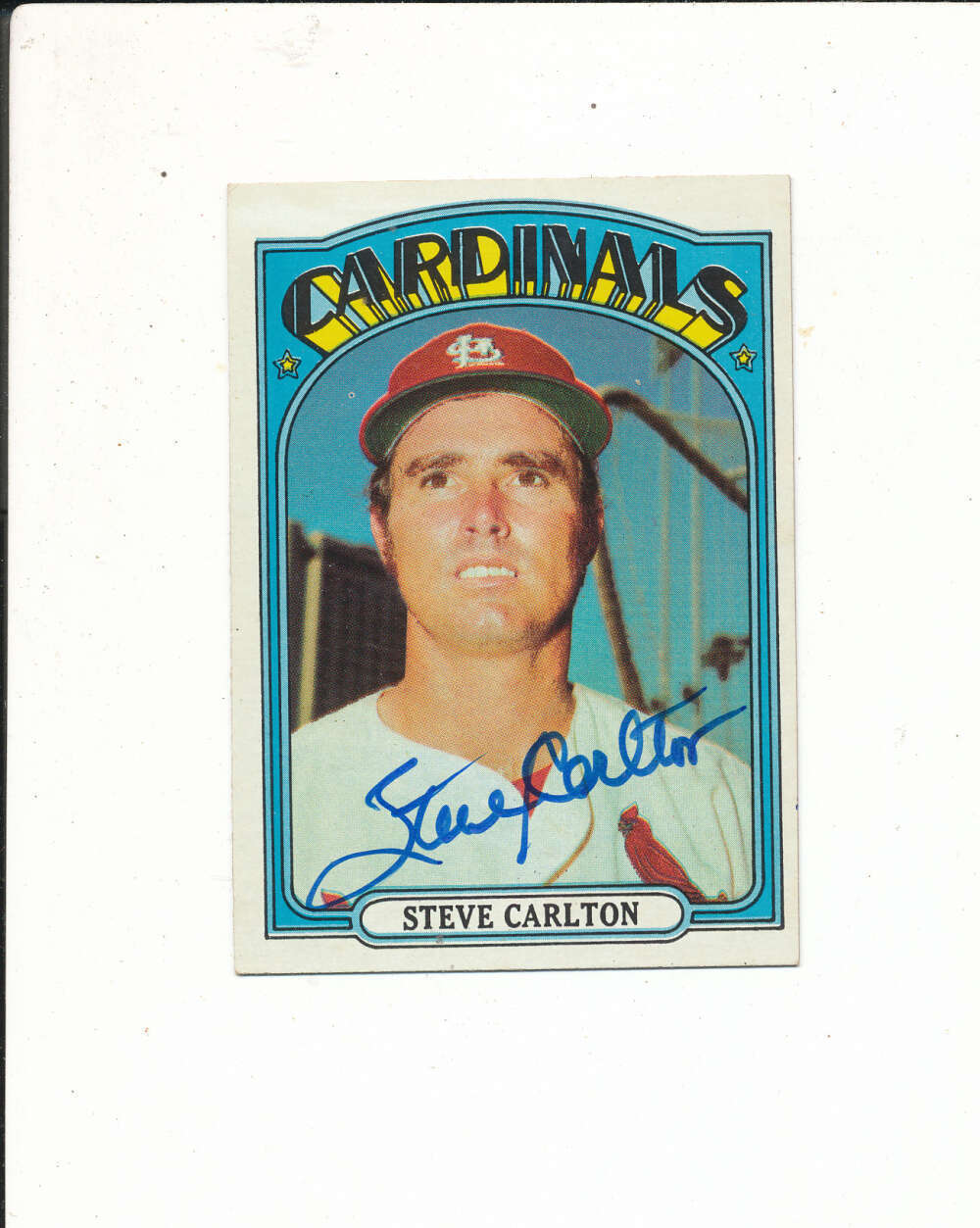 Steve Carlton Cardinals HOF 1972 Topps #420 card bx4.23