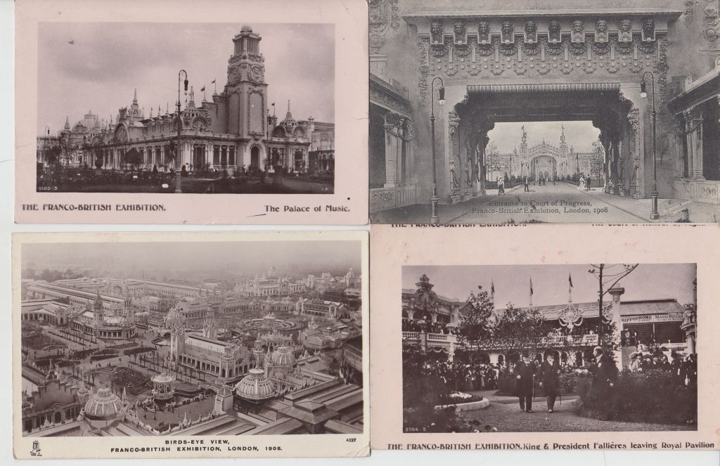 FRANCO-EXHIBITION 1908 London 78 Vintage Postcards (L5470)