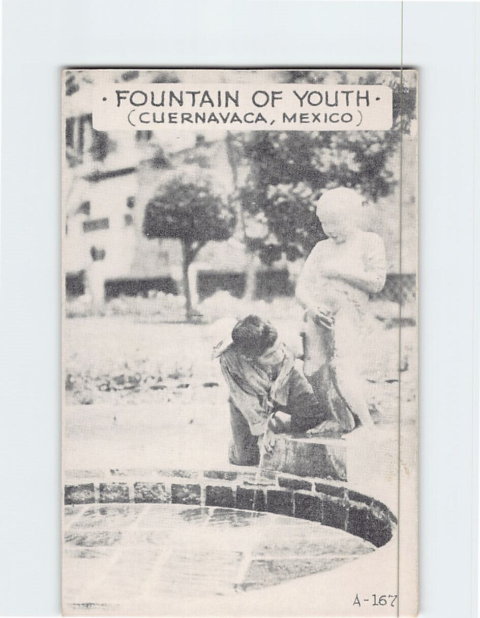 Postcard Fountain Of Youth Cuernavaca Mexico
