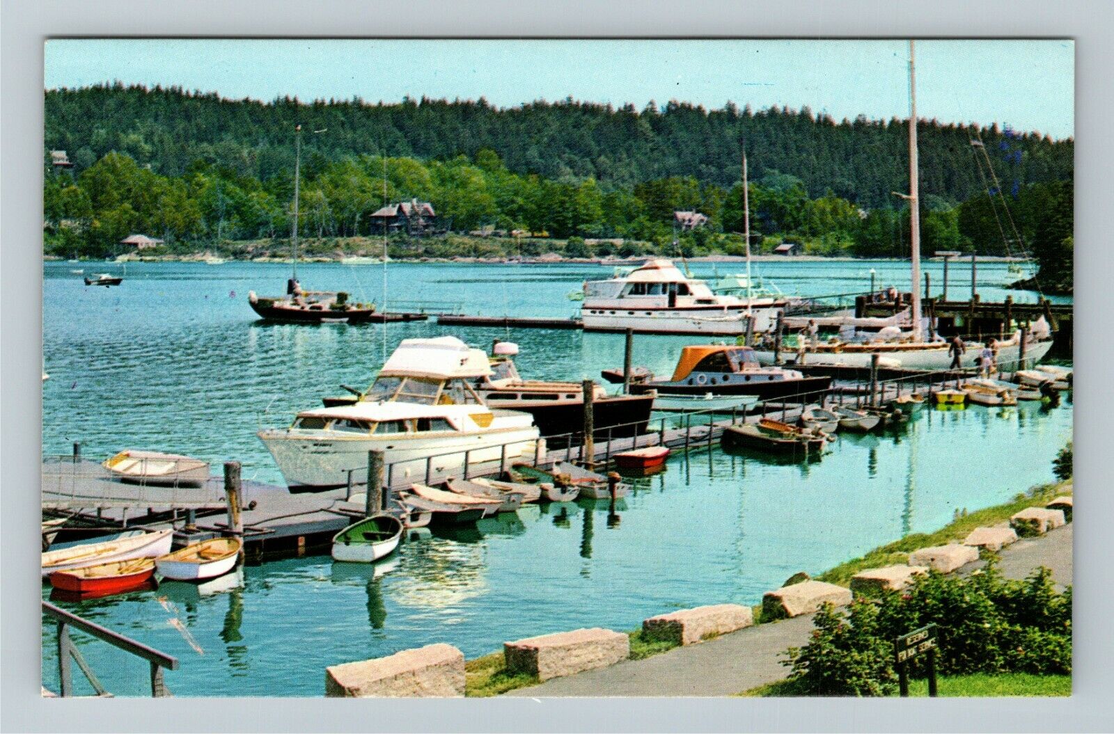Northeast Harbor ME-Maine, Scenic View Vintage Souvenir Postcard