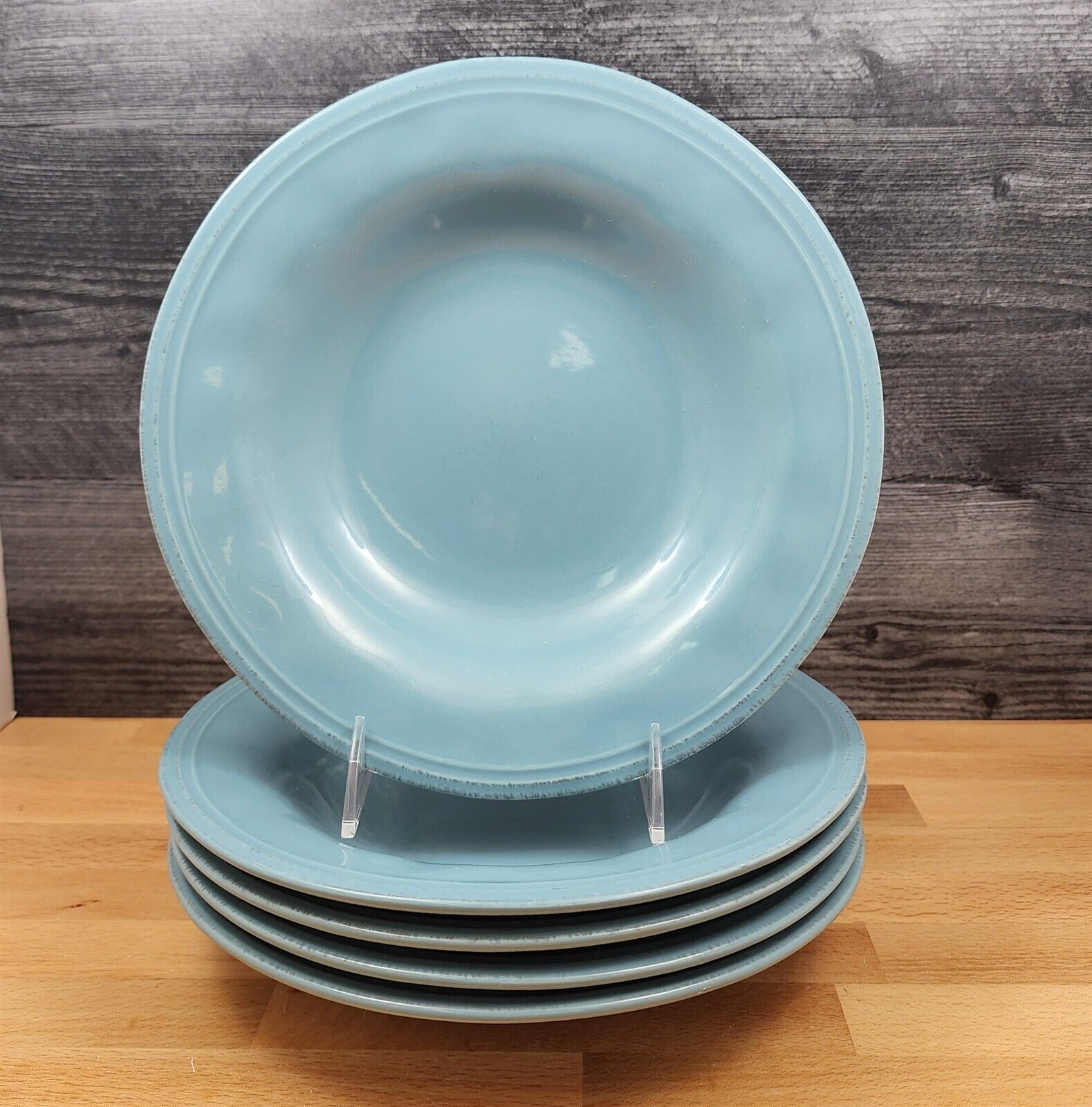Cucina Agave Blue by Rachael Ray Set of 5 Individual Pasta Bowl 9
