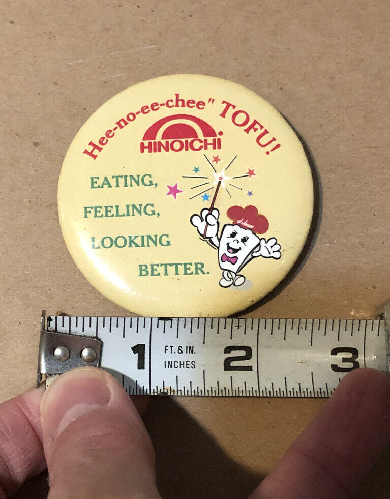 Vintage Hinoichi Tofu Button/pin