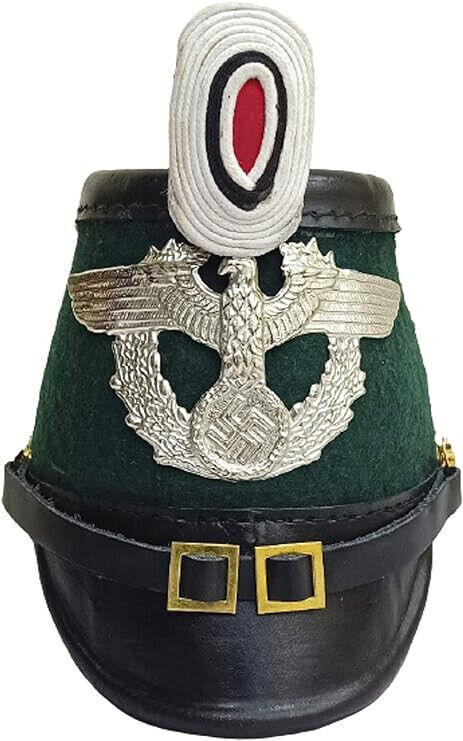 Shako Leather Prussian Helmet for Officer Ranks of The Jager Batallion helmet