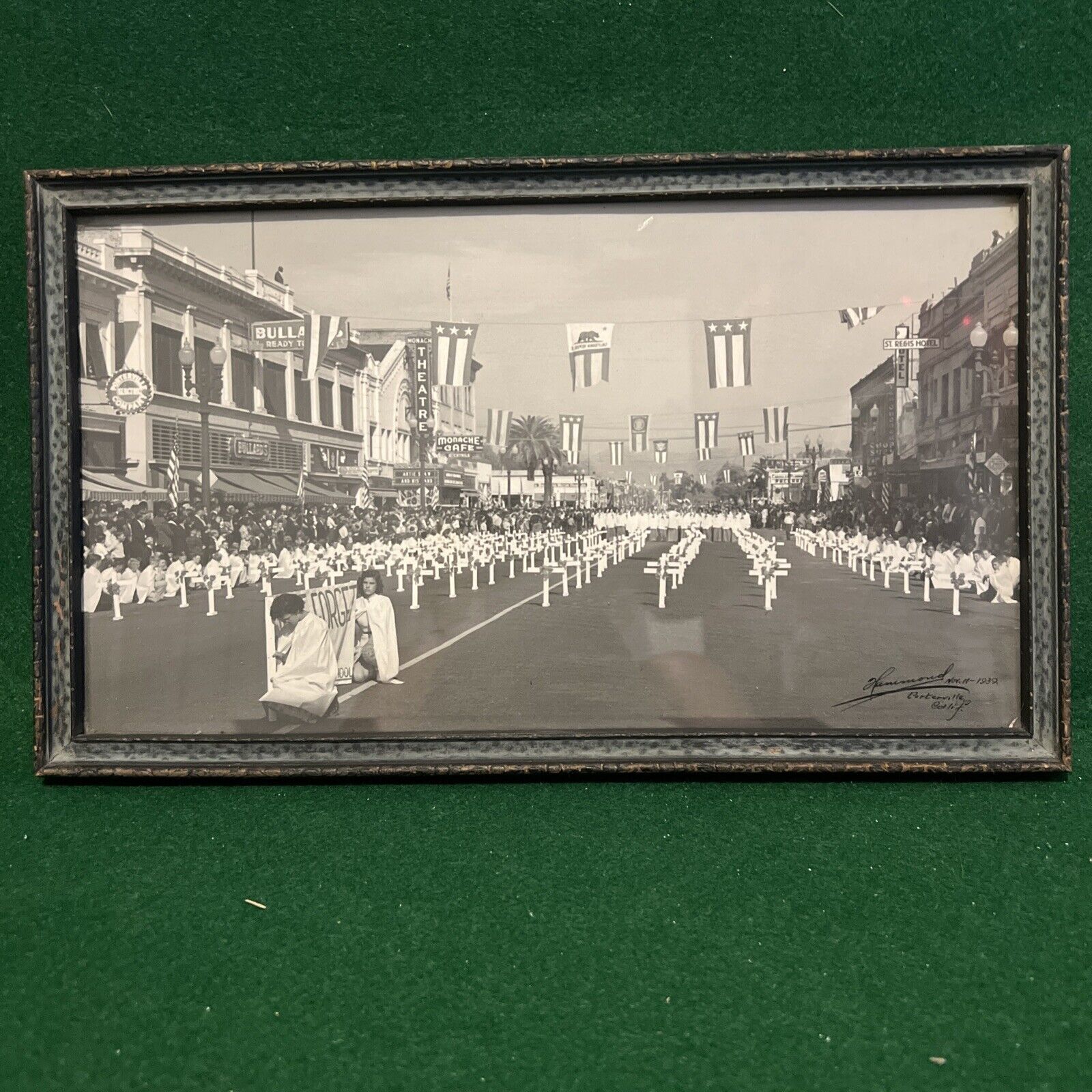 1939 Porterville Ca Town Photo Memorial Parade