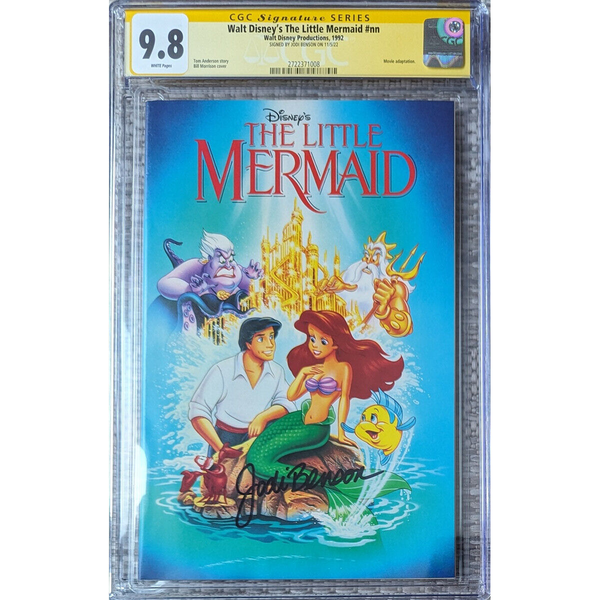 Walt Disney's The Little Mermaid #1__CGC 9.8 SS__Signed by Jodi Benson