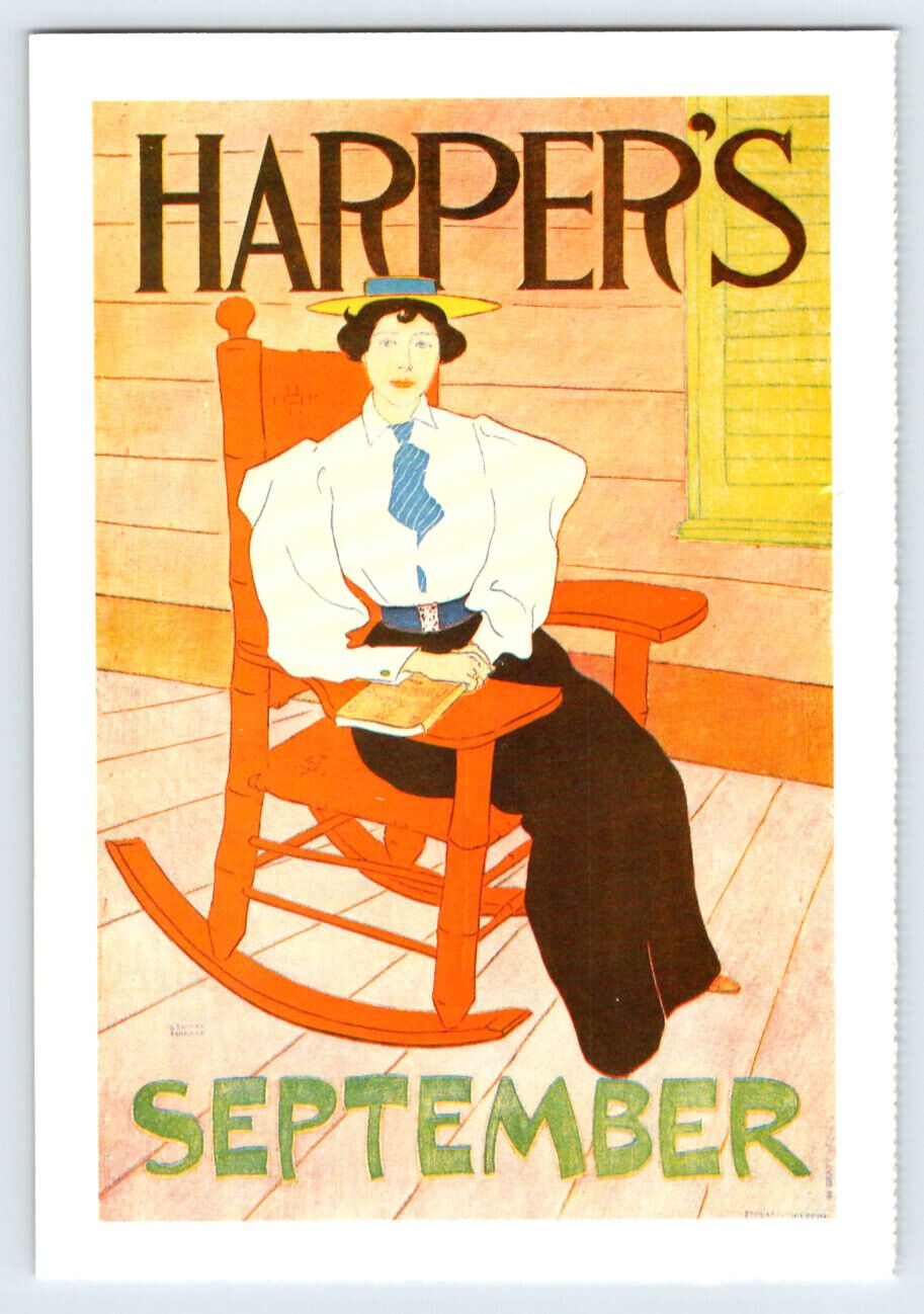 September 1894 Harper\'s Magazine Edward Penfield Reprint Postcard BRL18