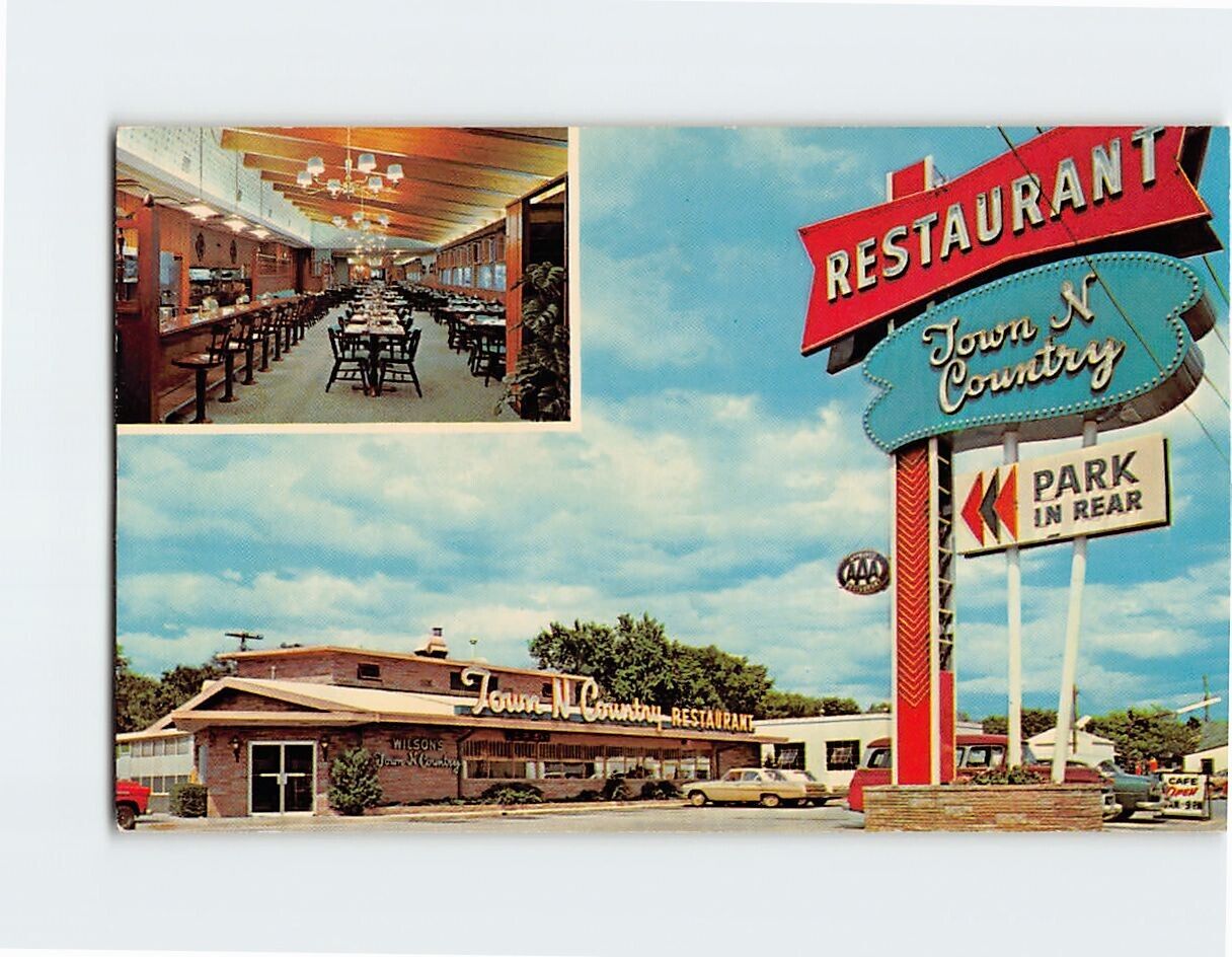 Postcard Town \'N Country Restaurant Sioux Falls South Dakota USA