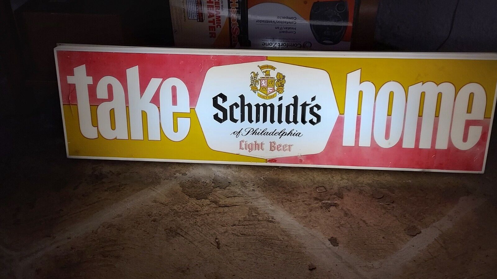 Vintage schmidts of philadelphia lighted beer sign
